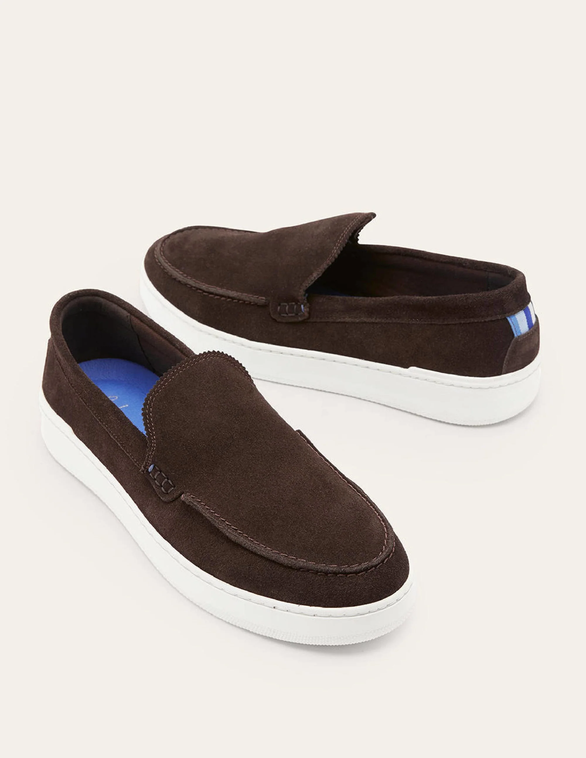 Cupsole-Loafer aus Veloursleder zum Hineinschlüpfen-Braun - Image 5