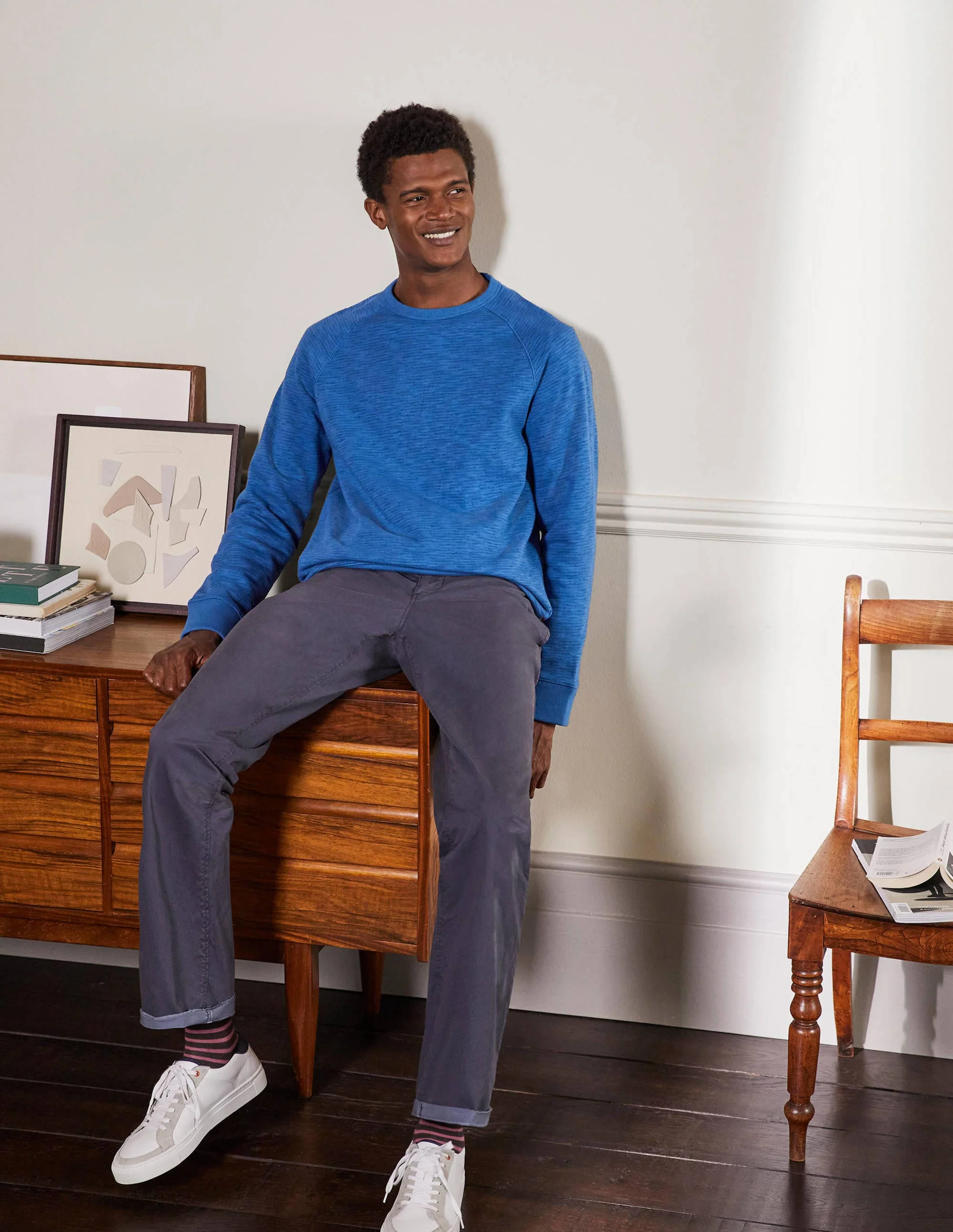Danby Gebürstetes Sweatshirt-Tintenblau - Image 4
