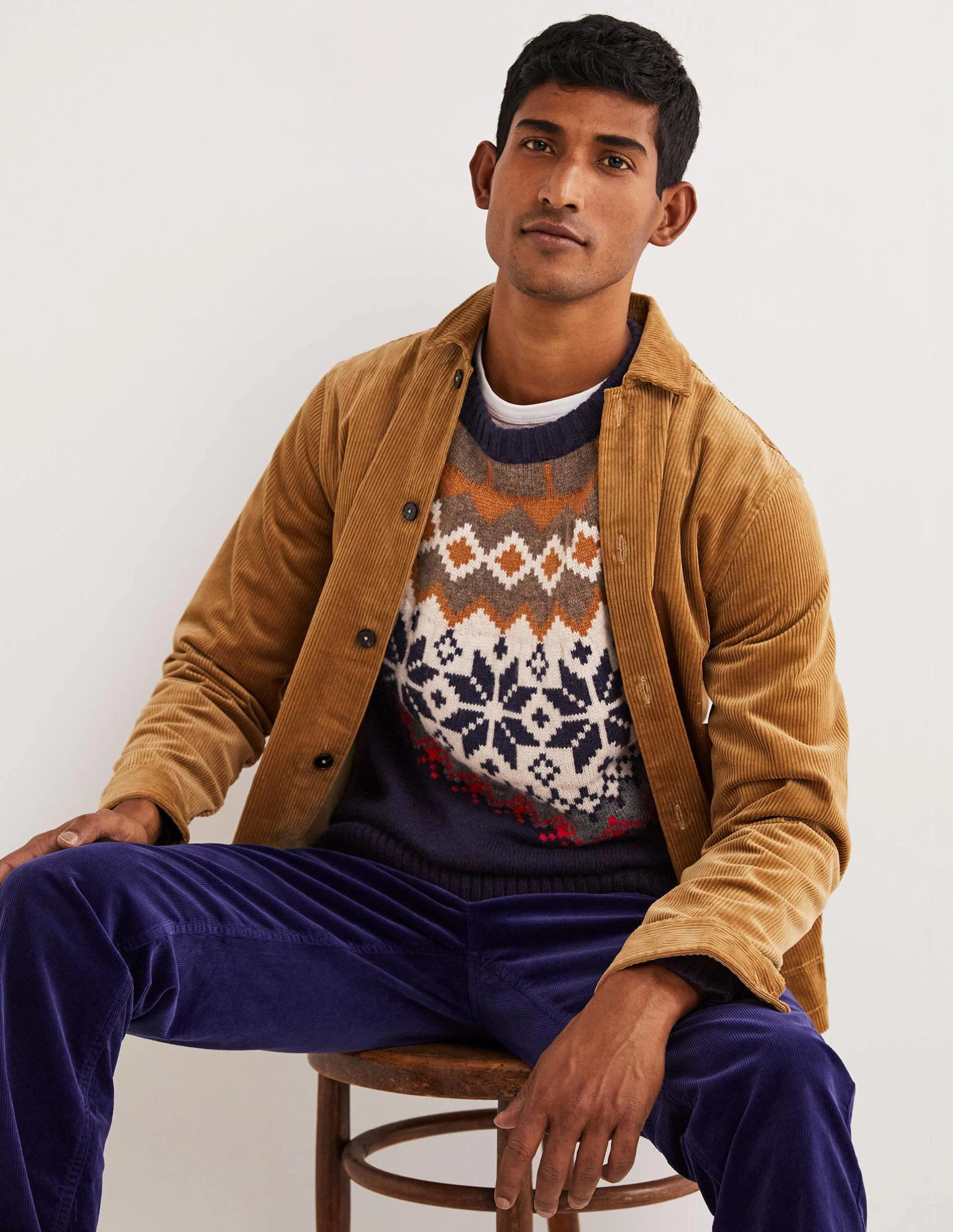 Fair-Isle-Skipullover-Schuluniform-Navy - Image 5