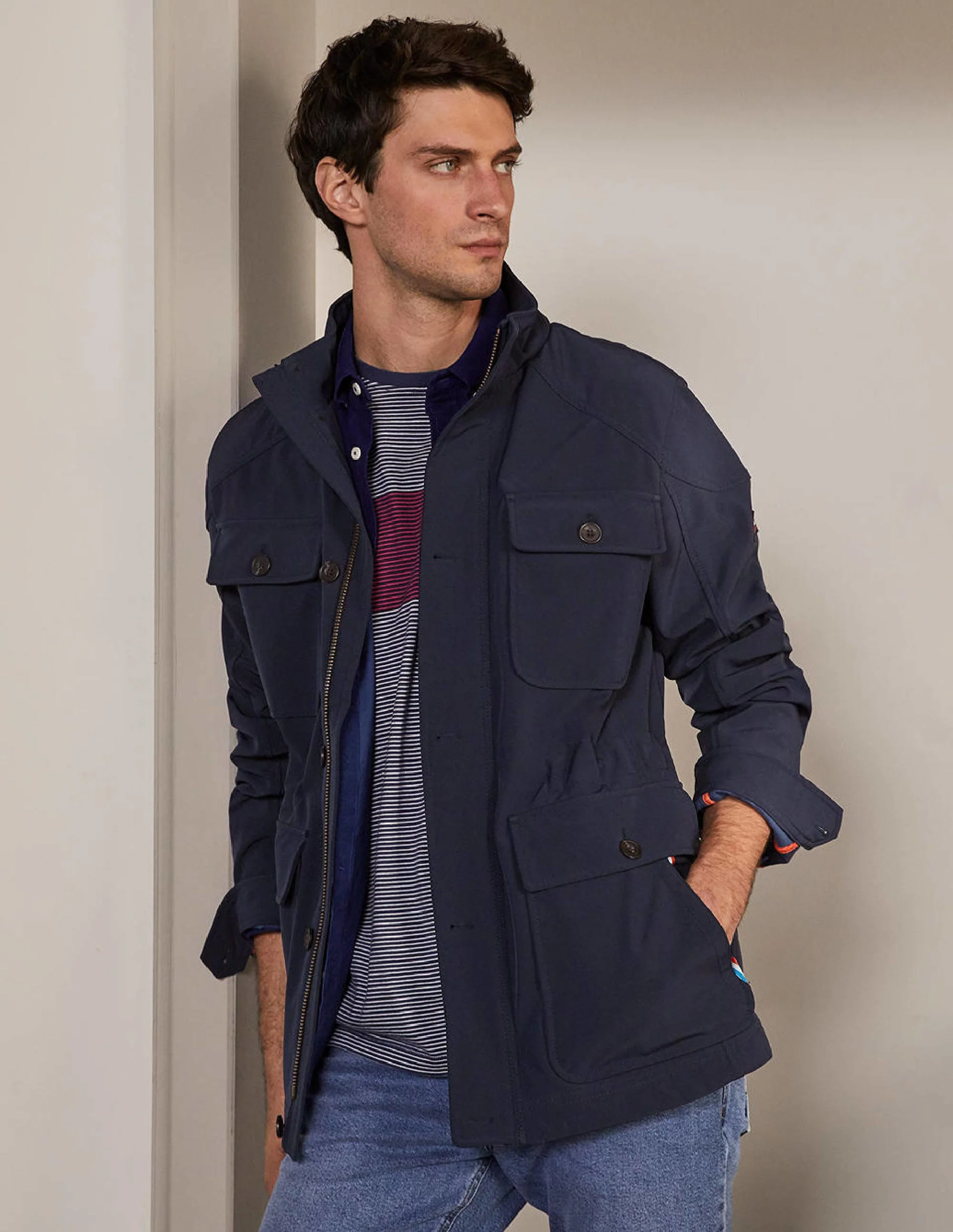 Farleigh Utility-Jacke-Marineblau