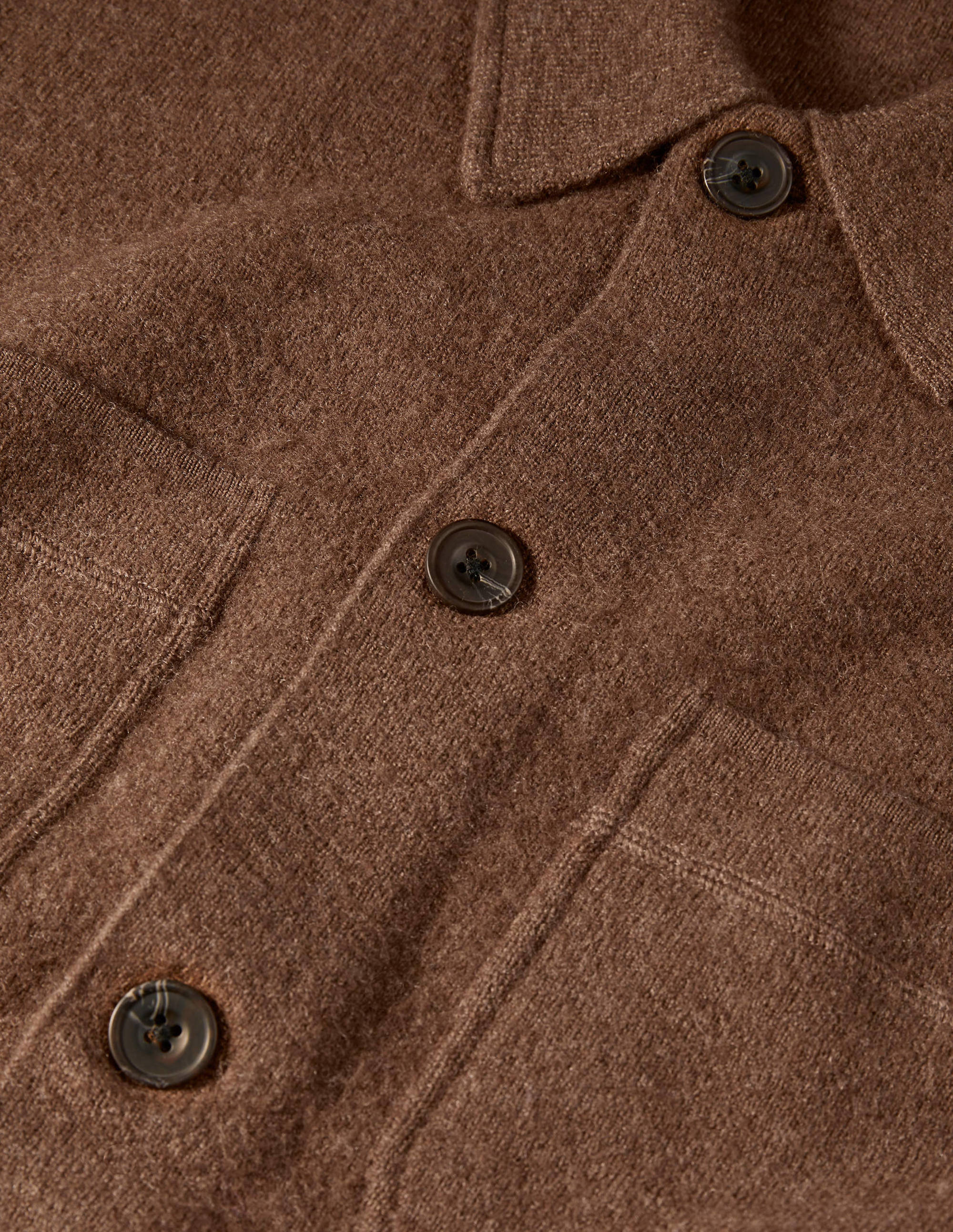 Farley Strickjacke aus Merinowolle-Kamelbraun - Image 6