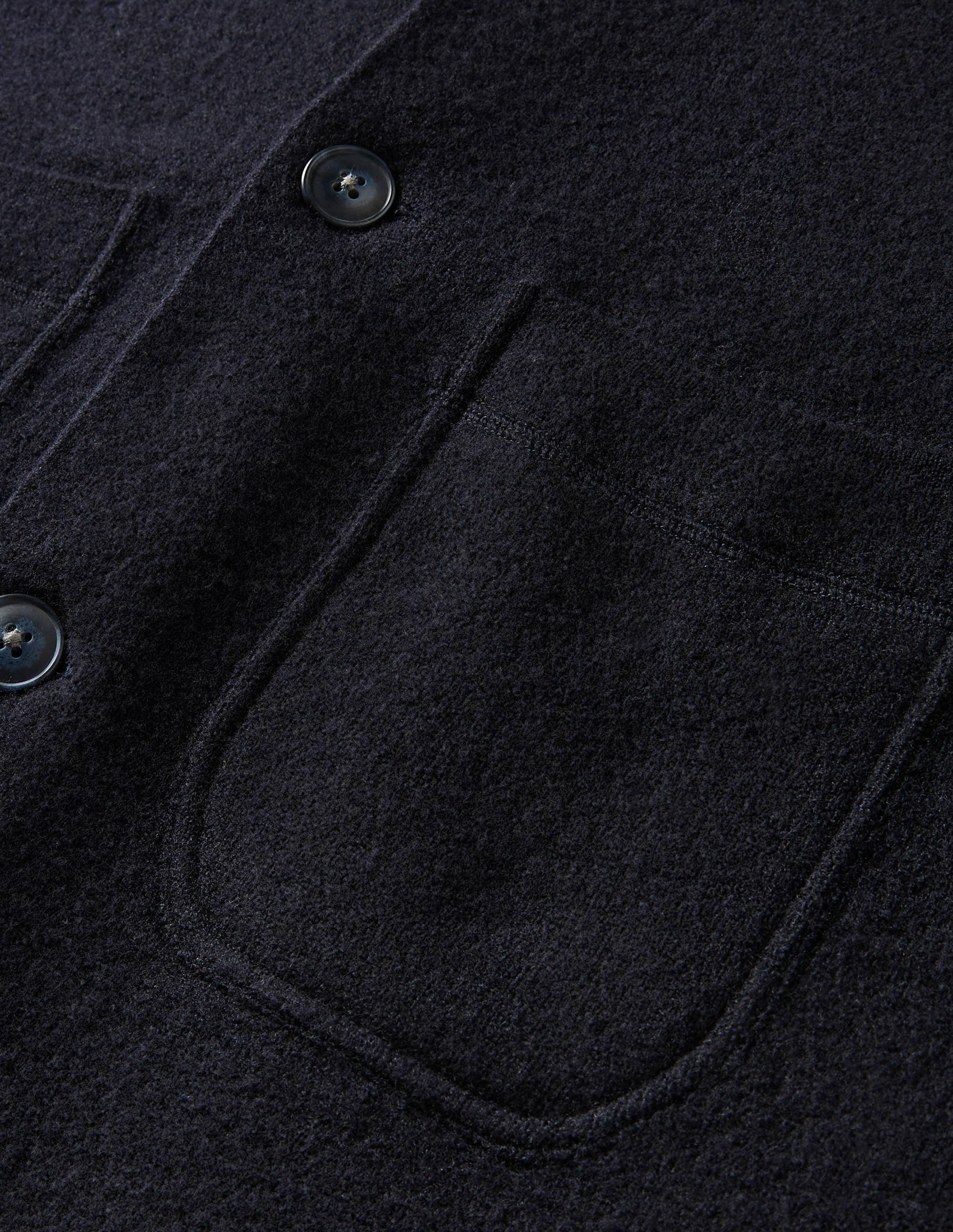 Farley Strickjacke aus Merinowolle-Marineblau - Image 5