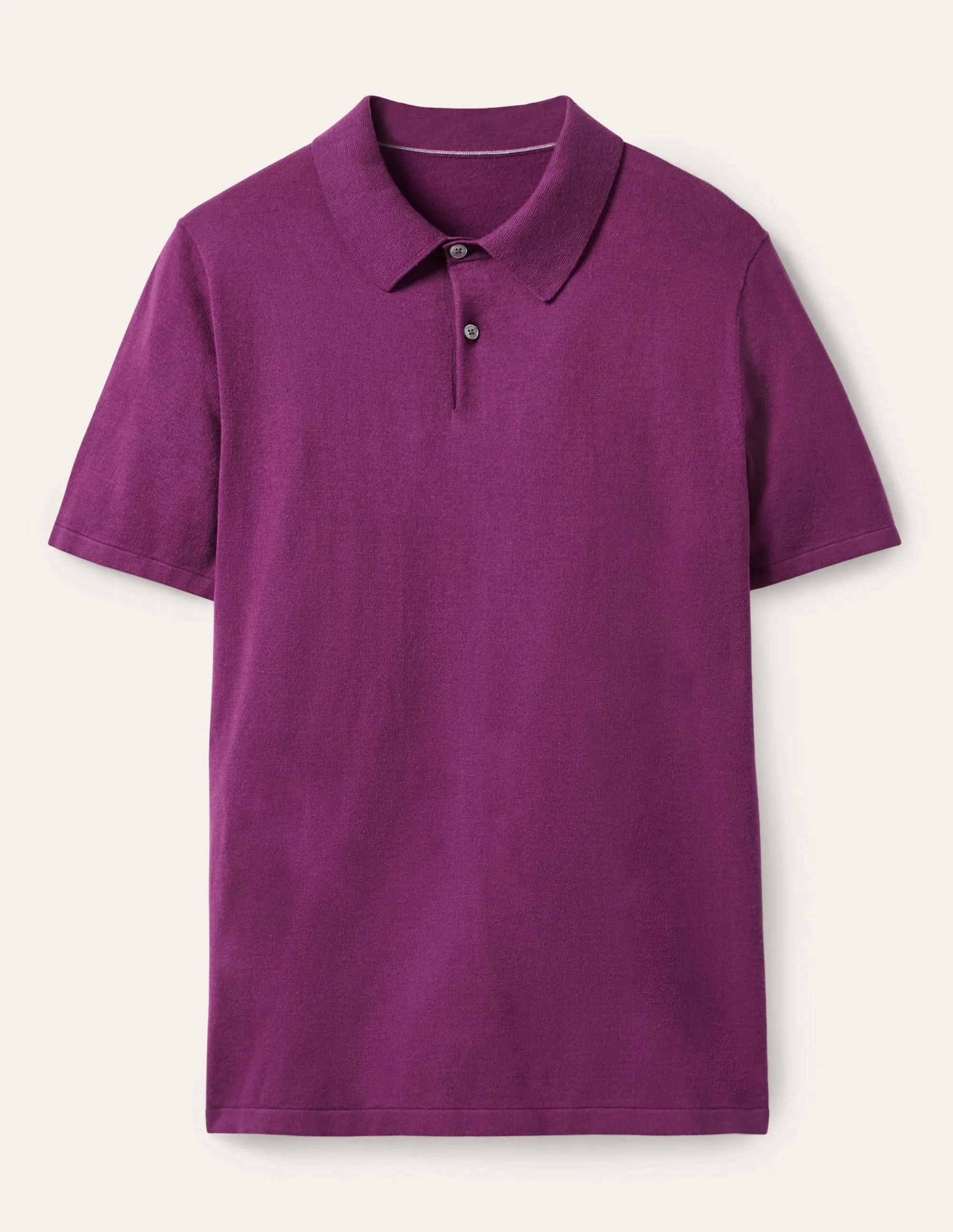 Finsbury Strick-Poloshirt-Pflaume - Image 6