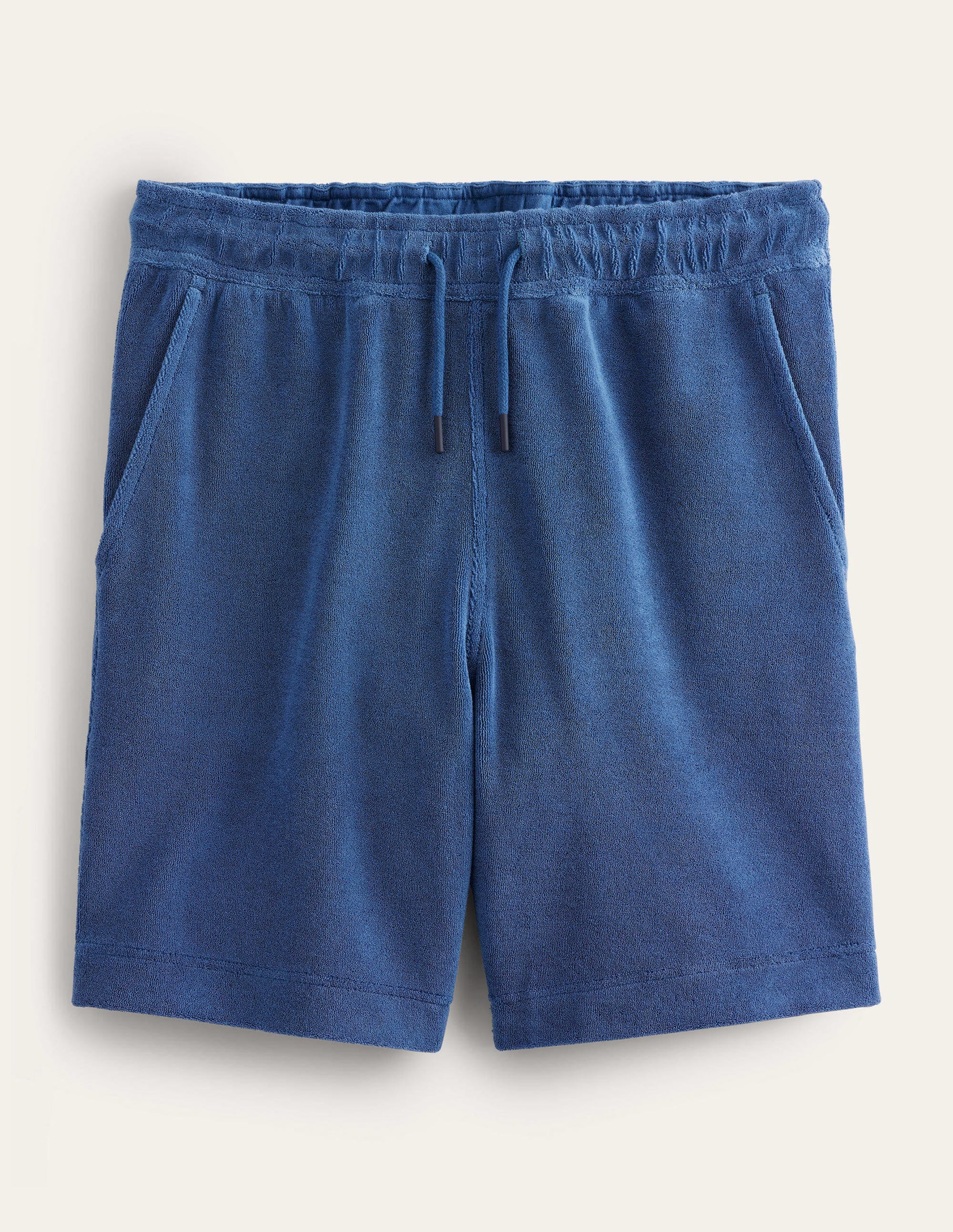Frottee-Shorts mit Tunnelzug-Klassisches Marineblau - Image 5
