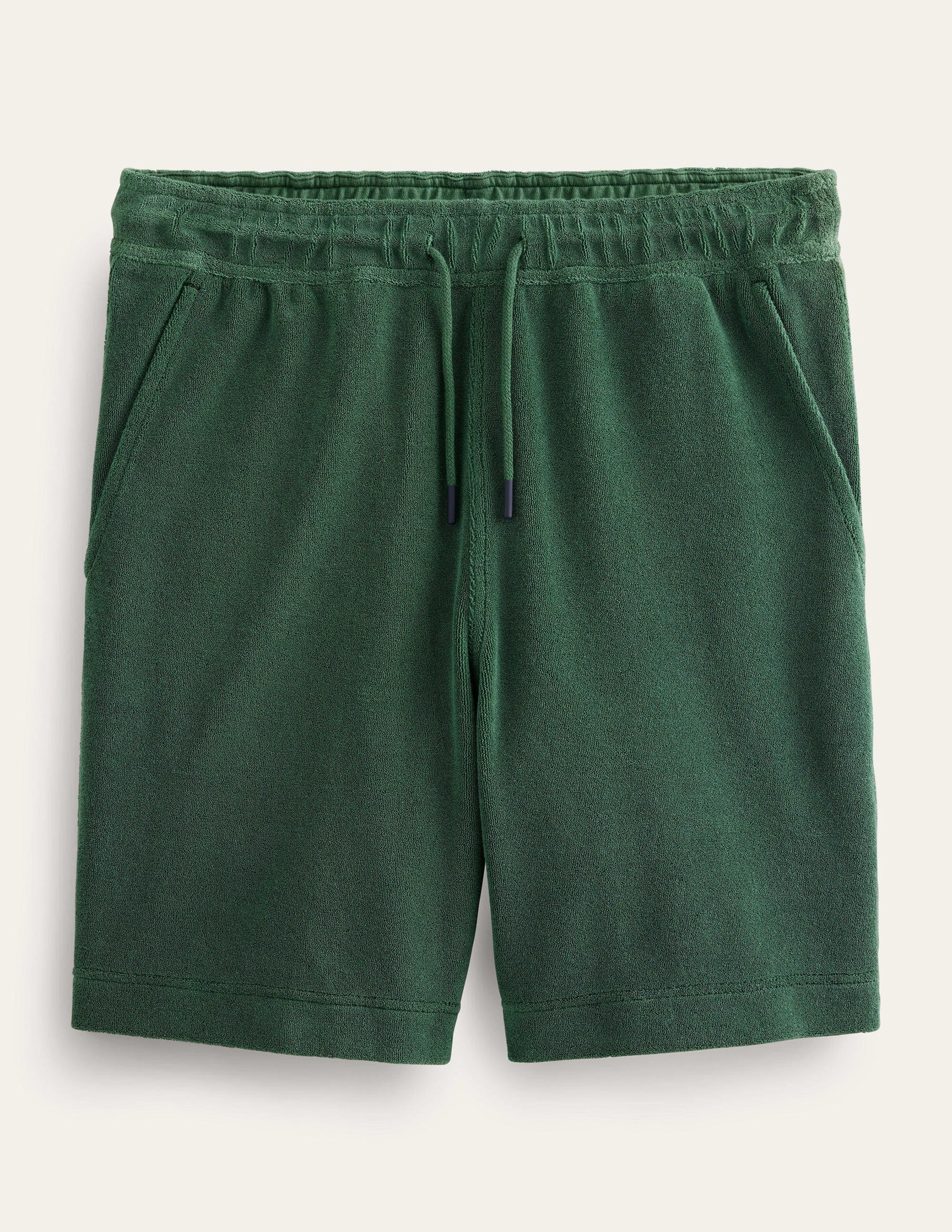 Frottee-Shorts mit Tunnelzug-Palmblattgrün - Image 6