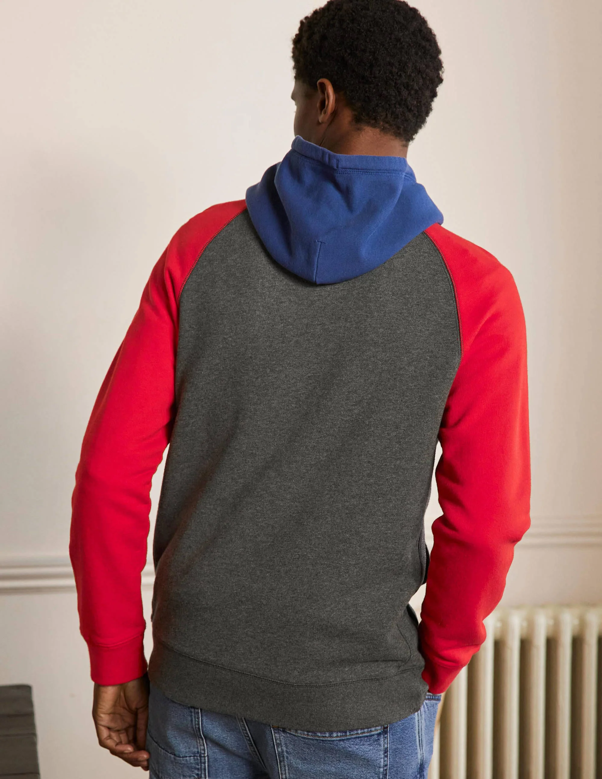 Hoodie mit Blockfarben-Bunt, Blockfarben - Image 3