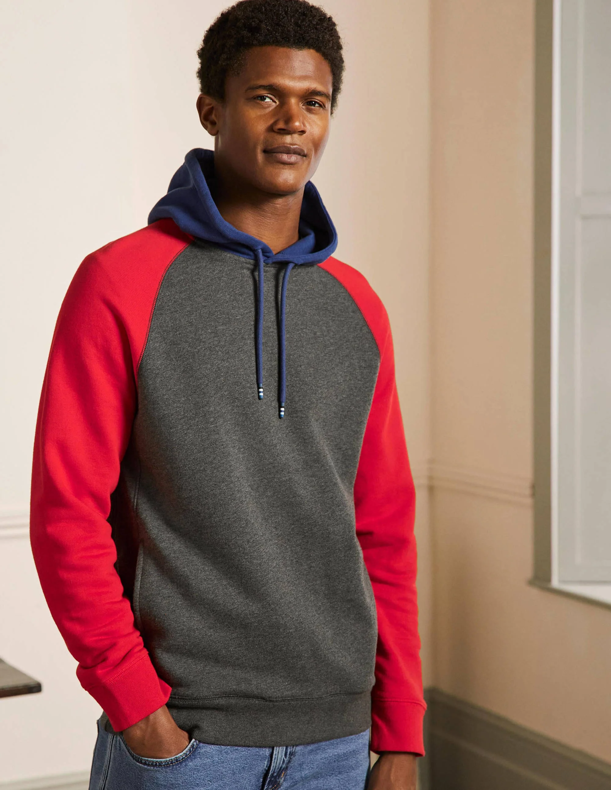 Hoodie mit Blockfarben-Bunt, Blockfarben - Image 4