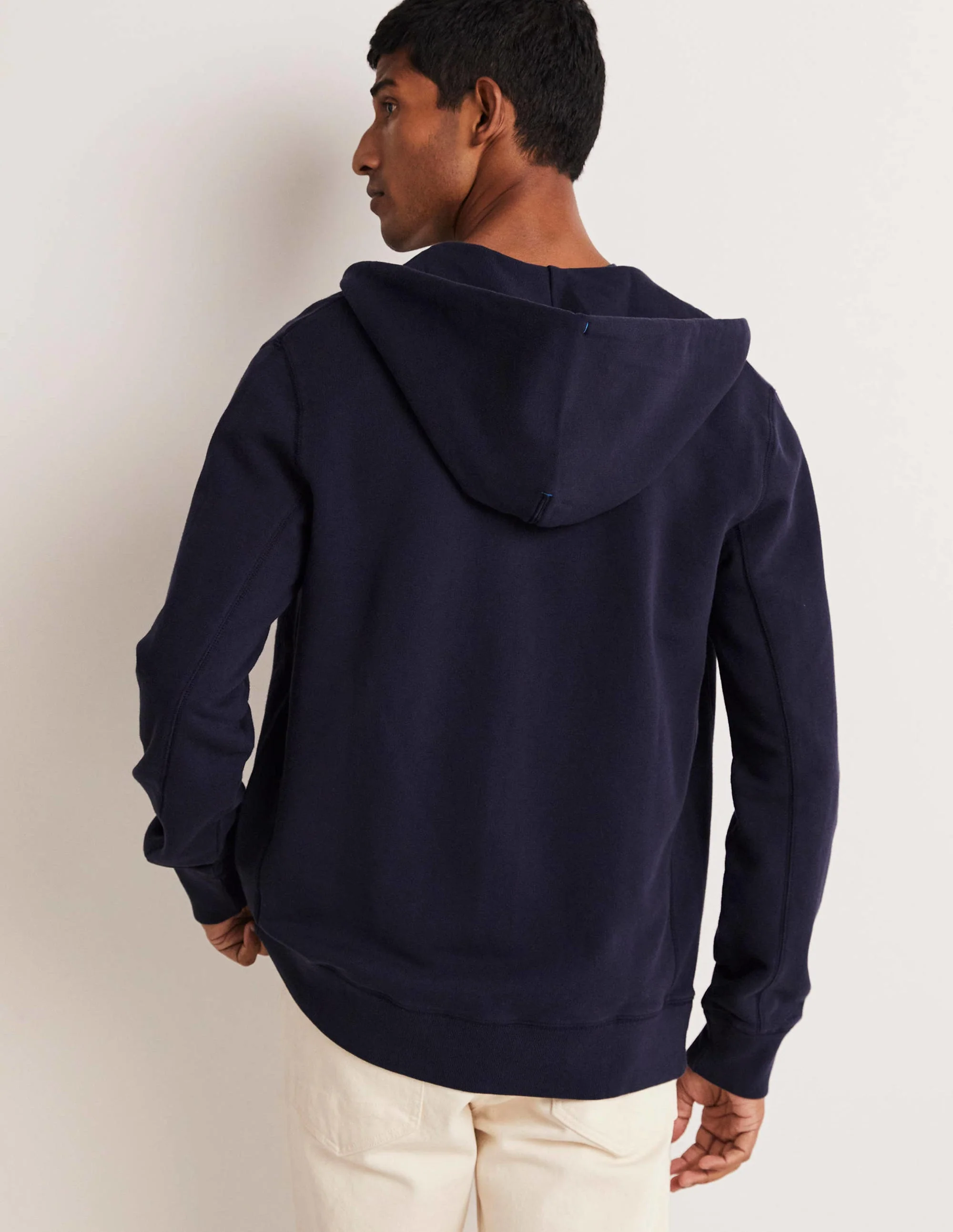 Irvine Kapuzenjacke mit Reißverschluss-Marineblau - Image 3