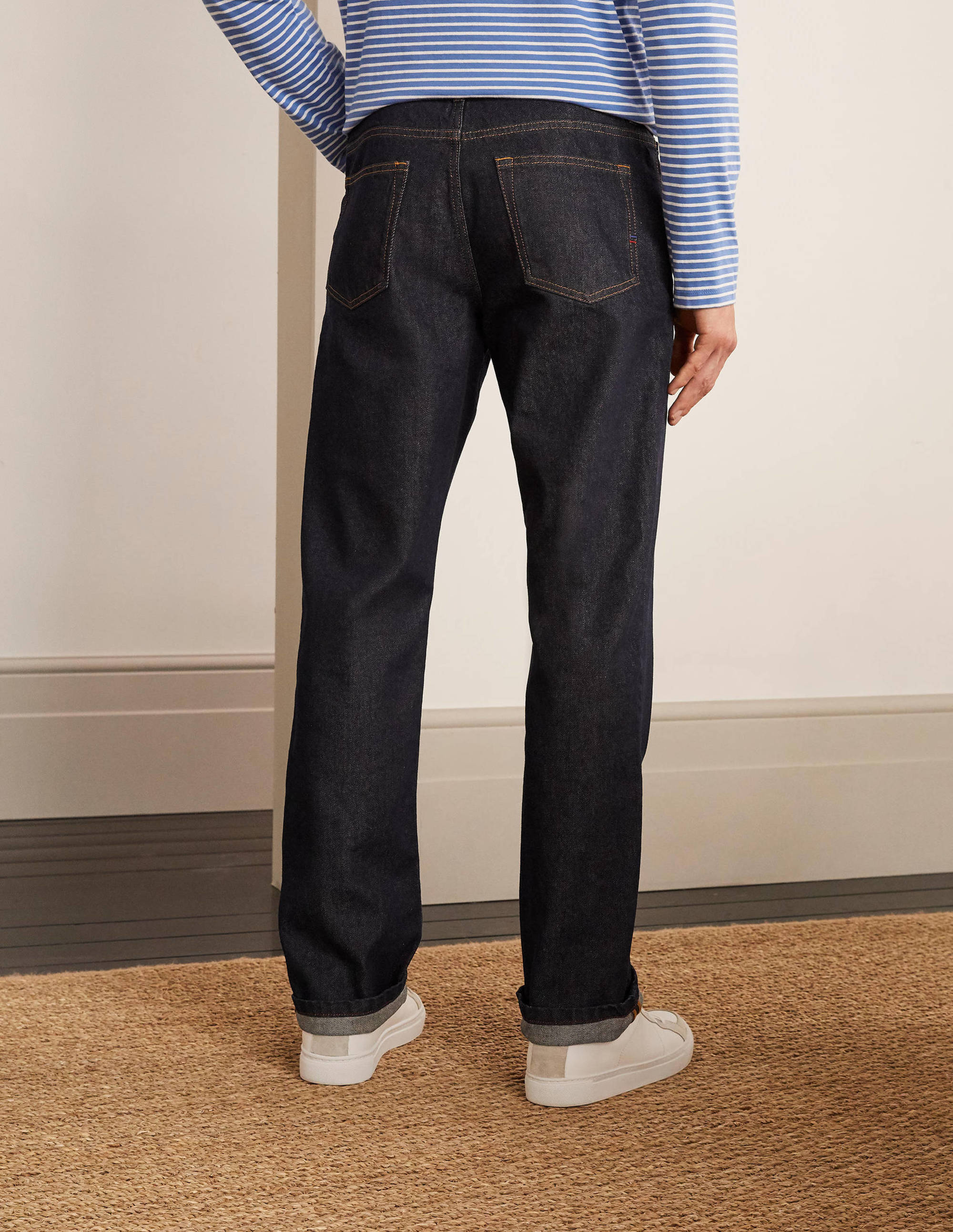 Jeans mit geradem Bein-Denim, Dunkle Waschung - Image 3
