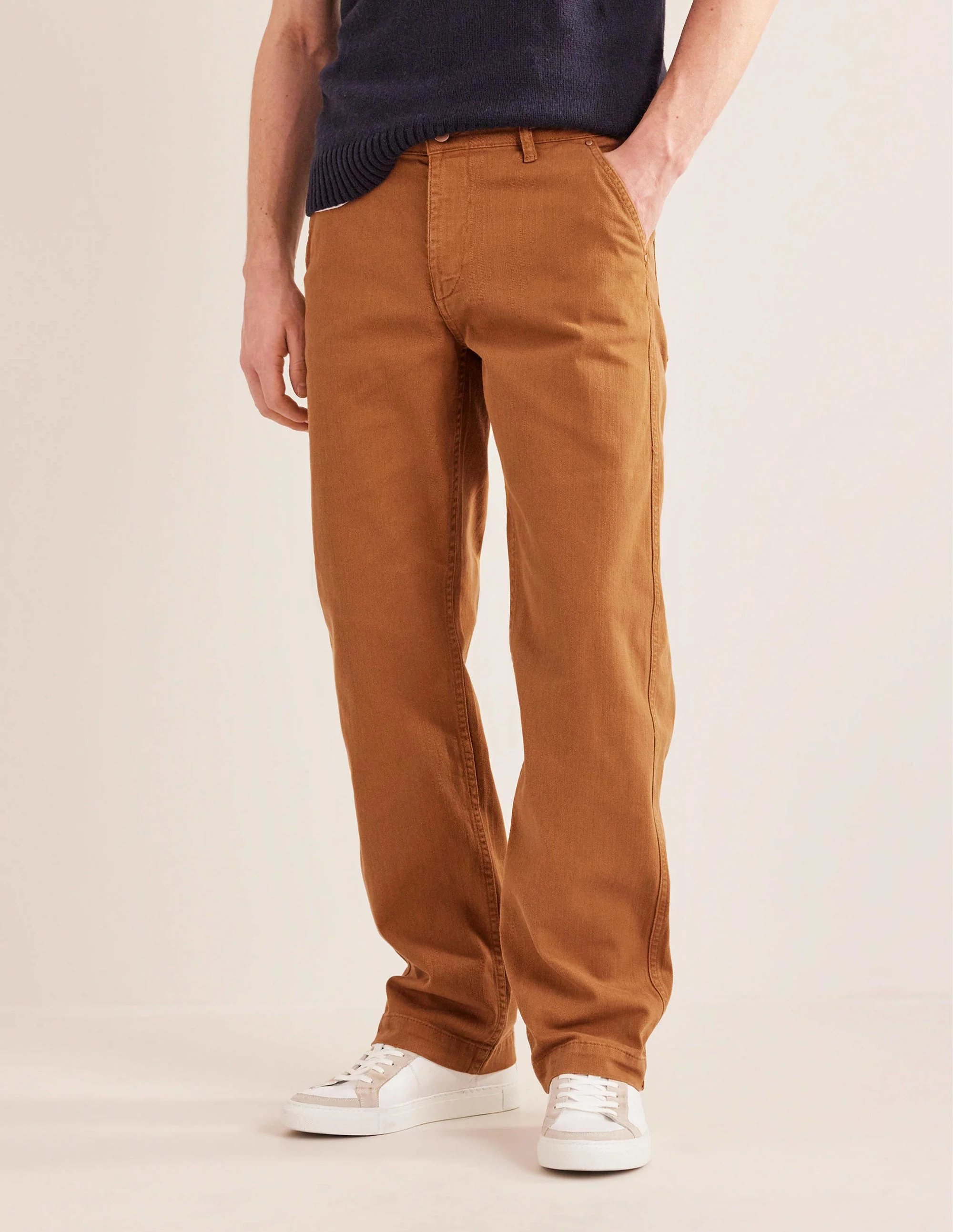 Jeans mit lockerer Passform-Teddybärbraun - Image 4