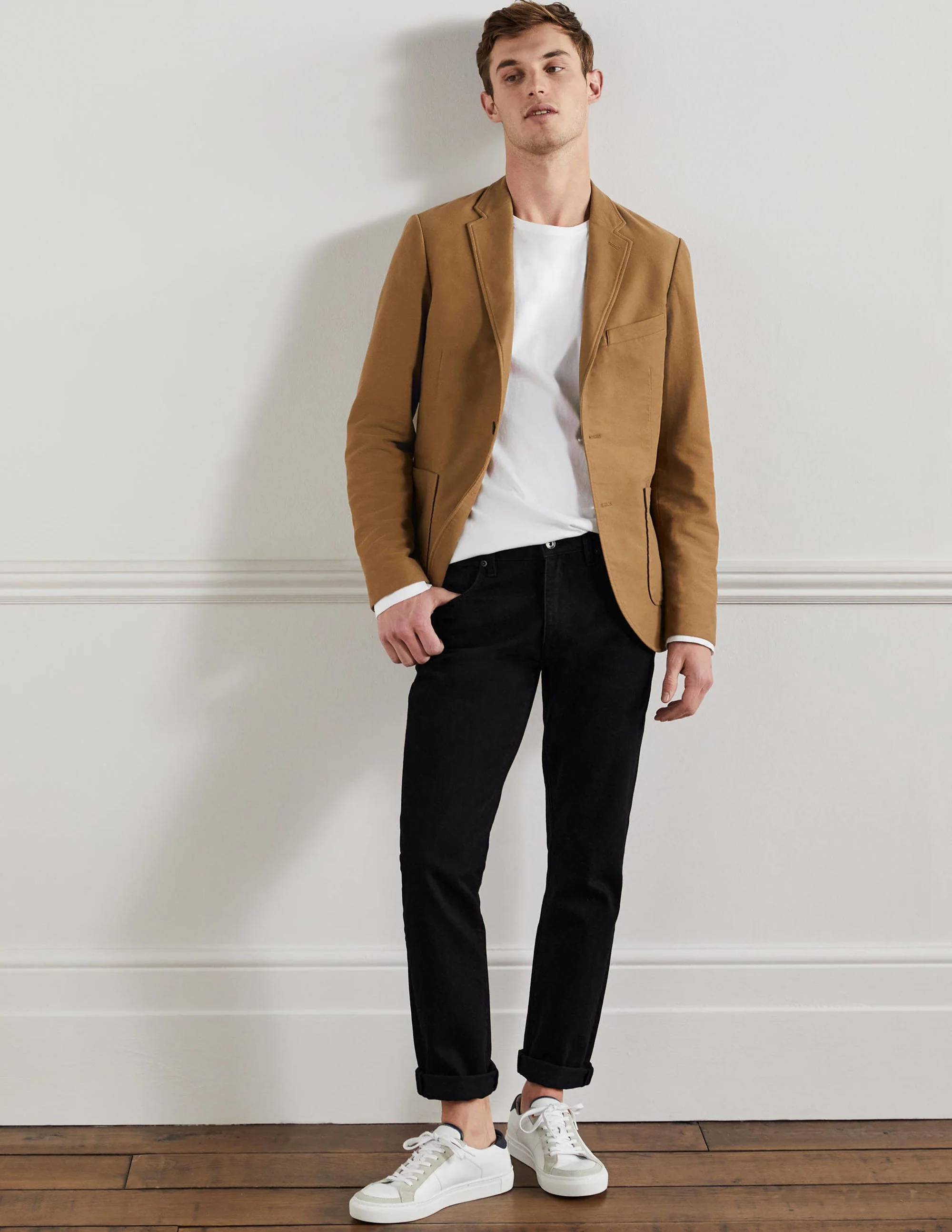 Jeans mit schmalem Bein-Schwarz, Denim