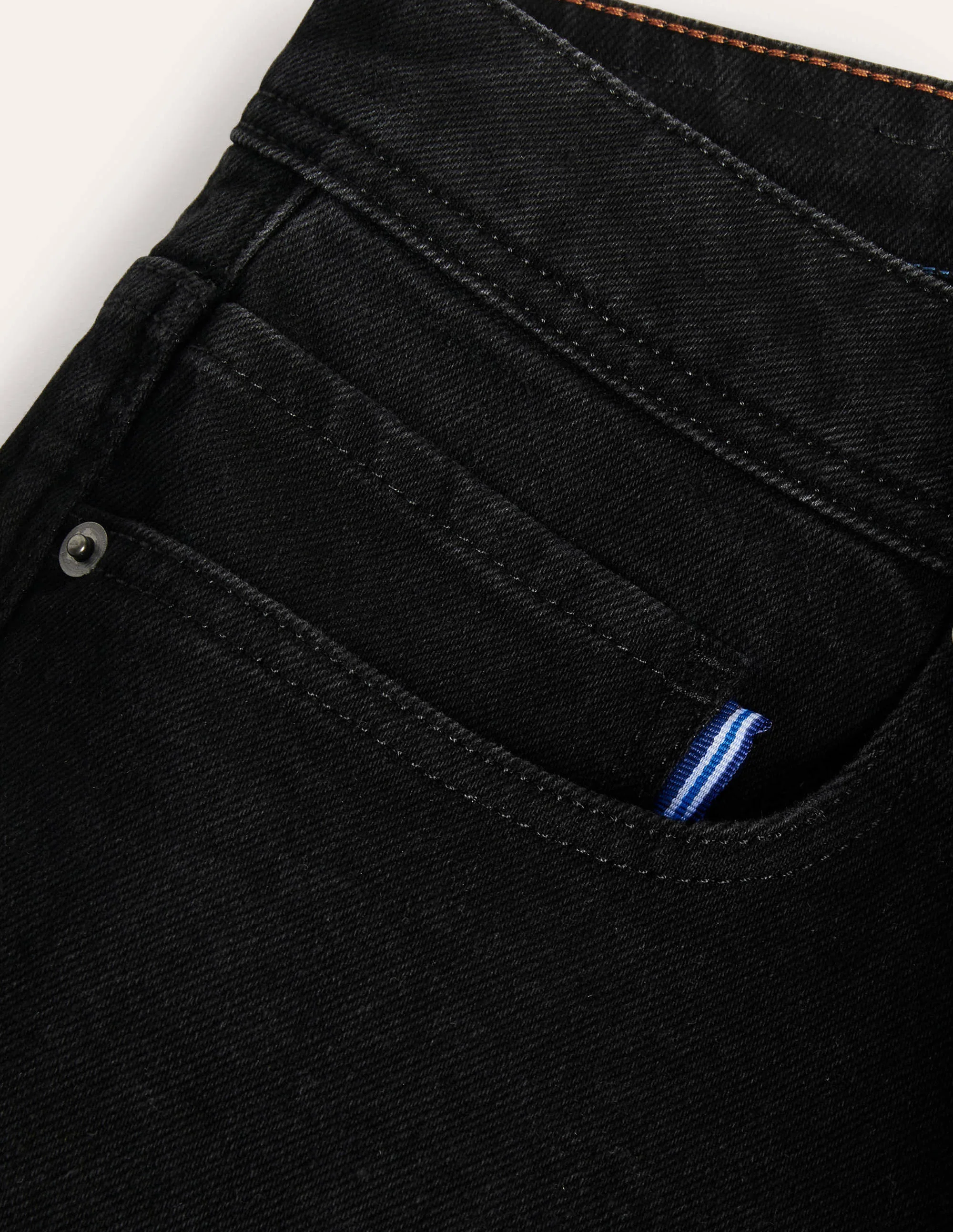 Jeans mit schmalem Bein-Schwarz, Denim - Image 5