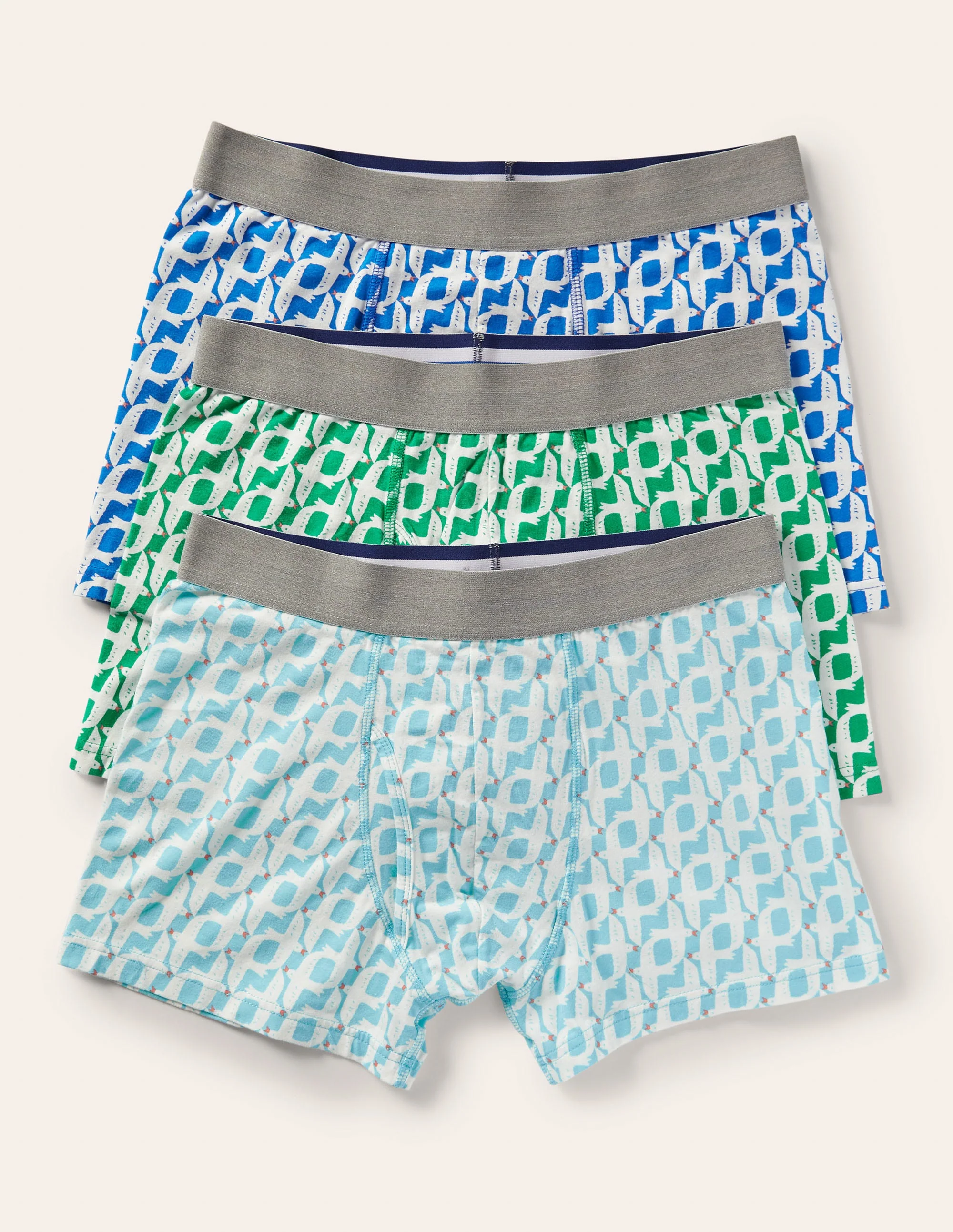Jersey-Boxershorts im 3er-Pack-Möwen, Set