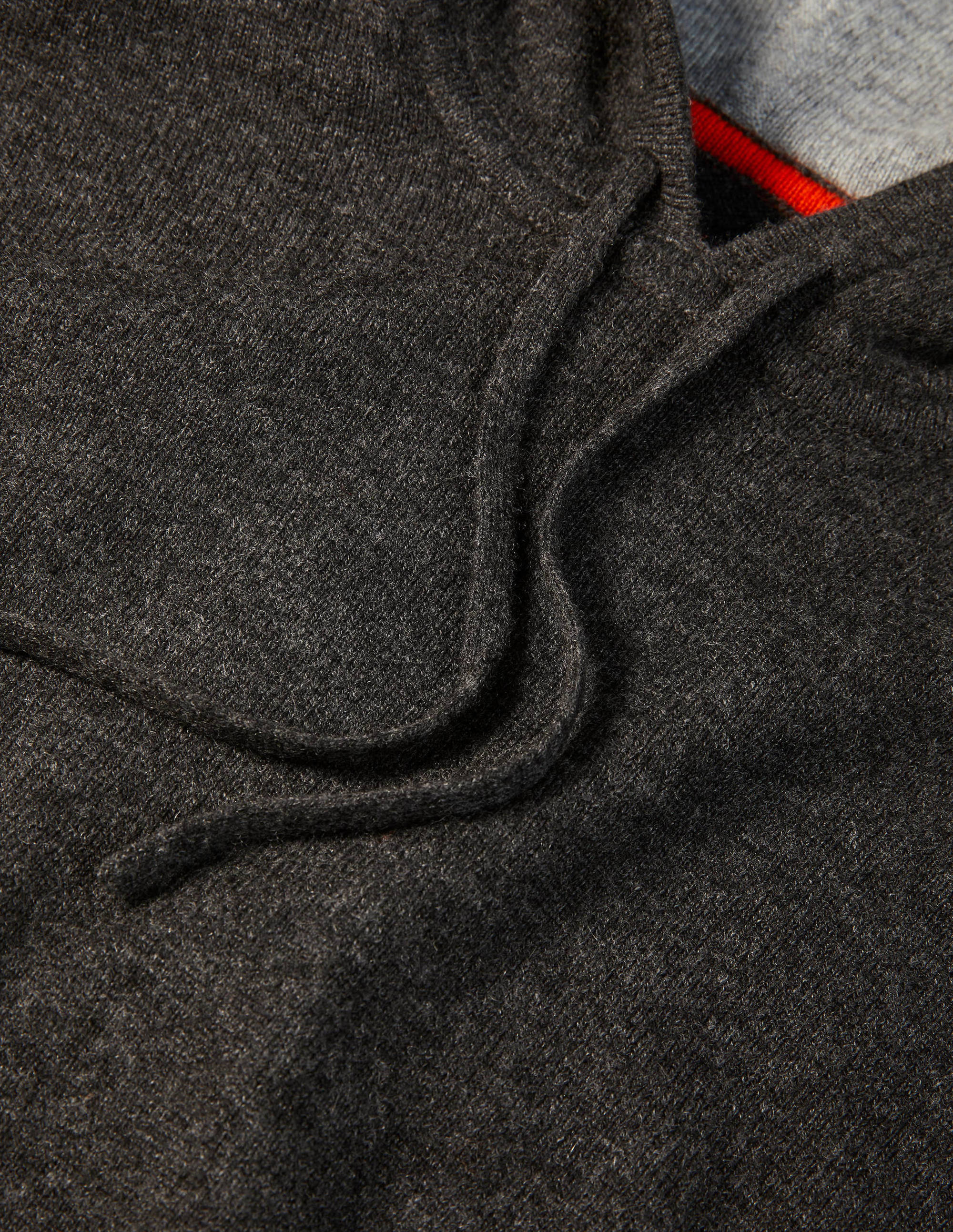 Kaschmir-Kapuzenpullover-Dunkelgrau Melange - Image 6