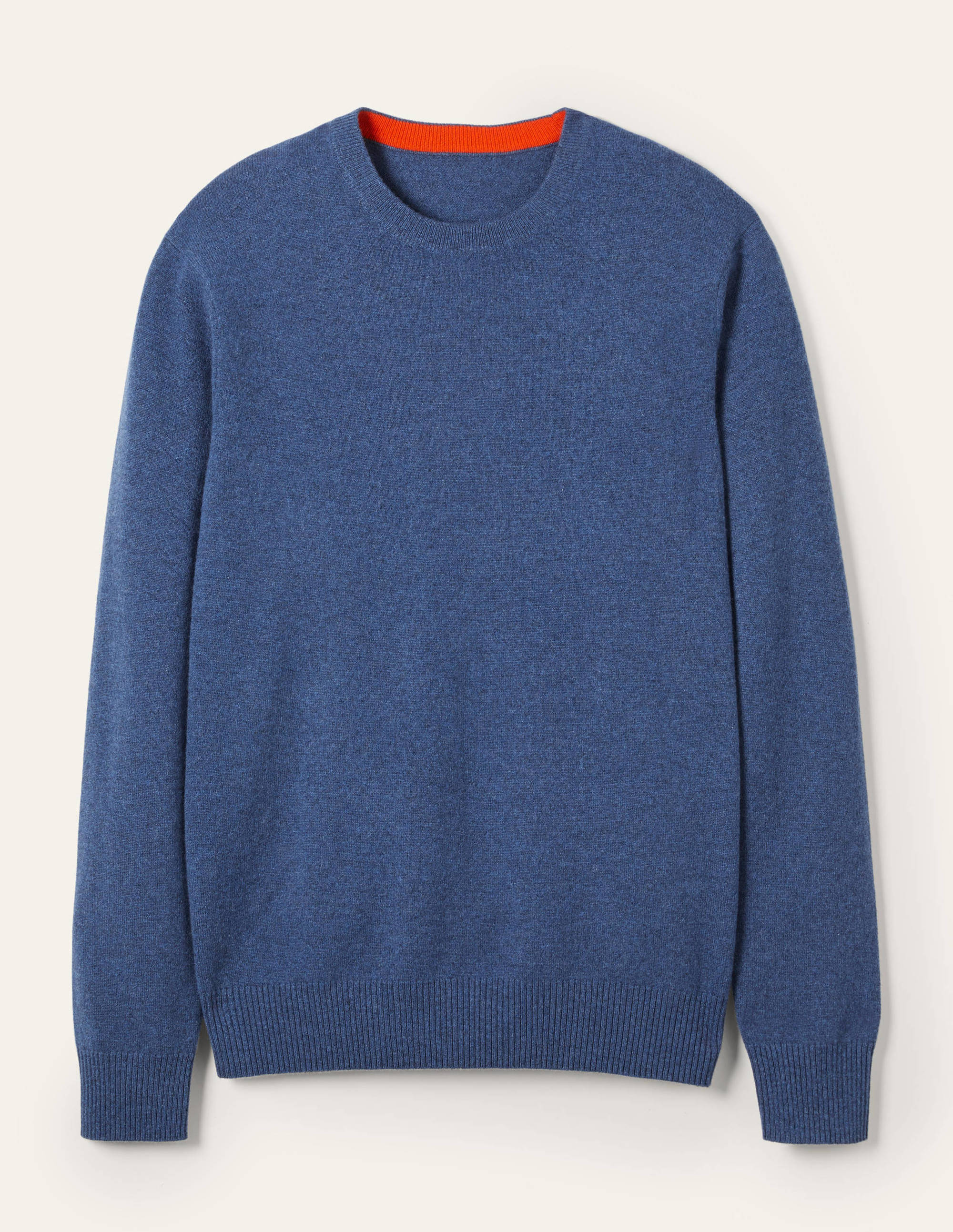 Kaschmirpullover mit Rundhalsausschnitt-Blau - Image 5