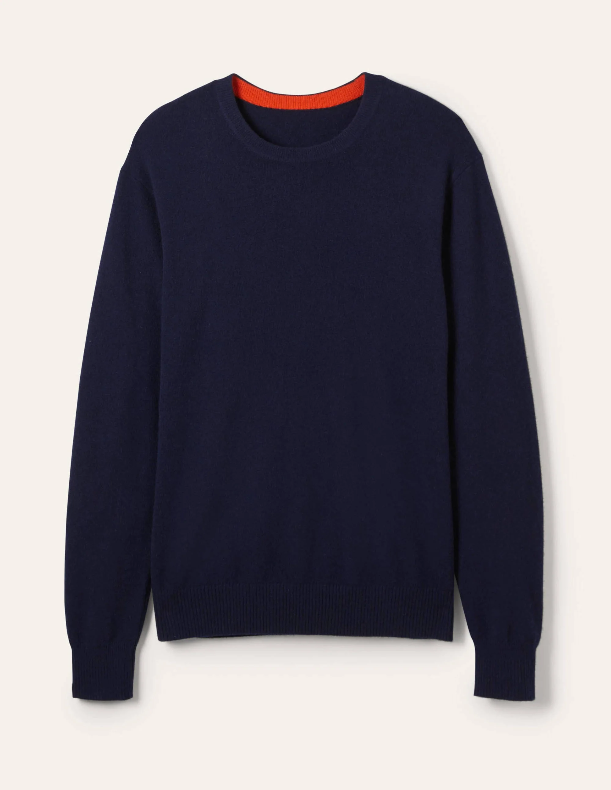 Kaschmirpullover mit Rundhalsausschnitt-Marineblau - Image 5