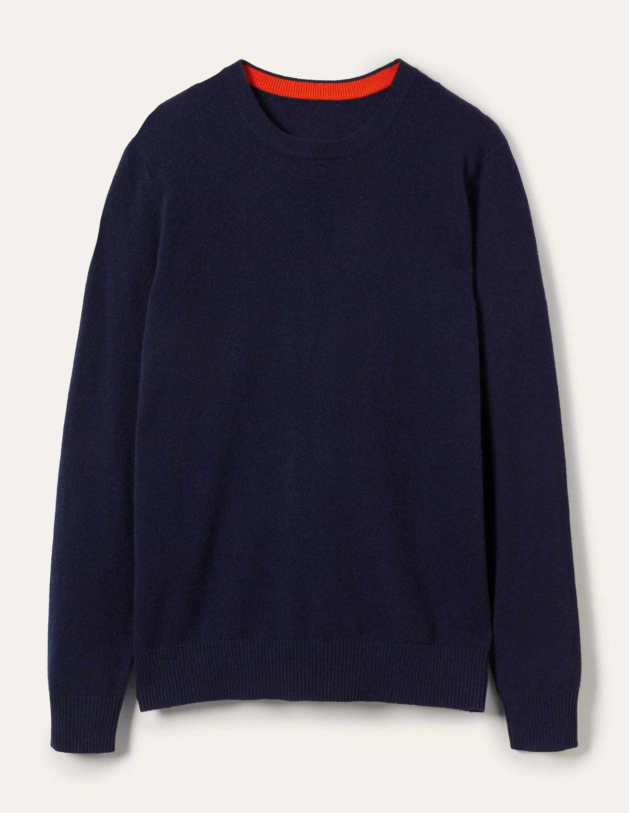 Kaschmirpullover mit Rundhalsausschnitt-Marineblau - Image 10
