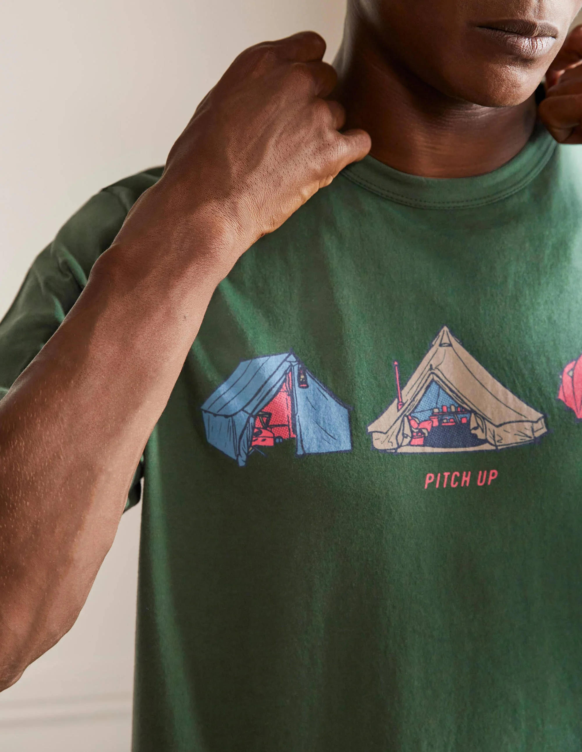 Kingston T-Shirt-Flaschengrün, Camping - Image 2