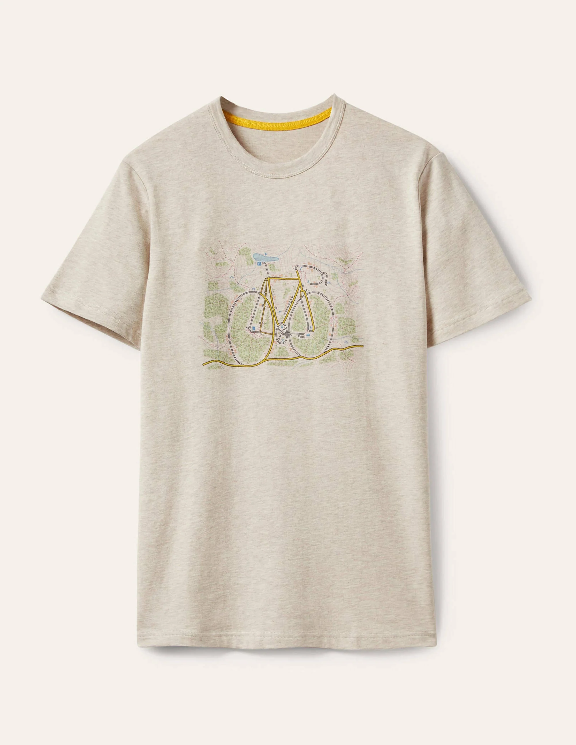 Kingston T-Shirt-Hellbeige Meliert, Fahrrad - Image 6