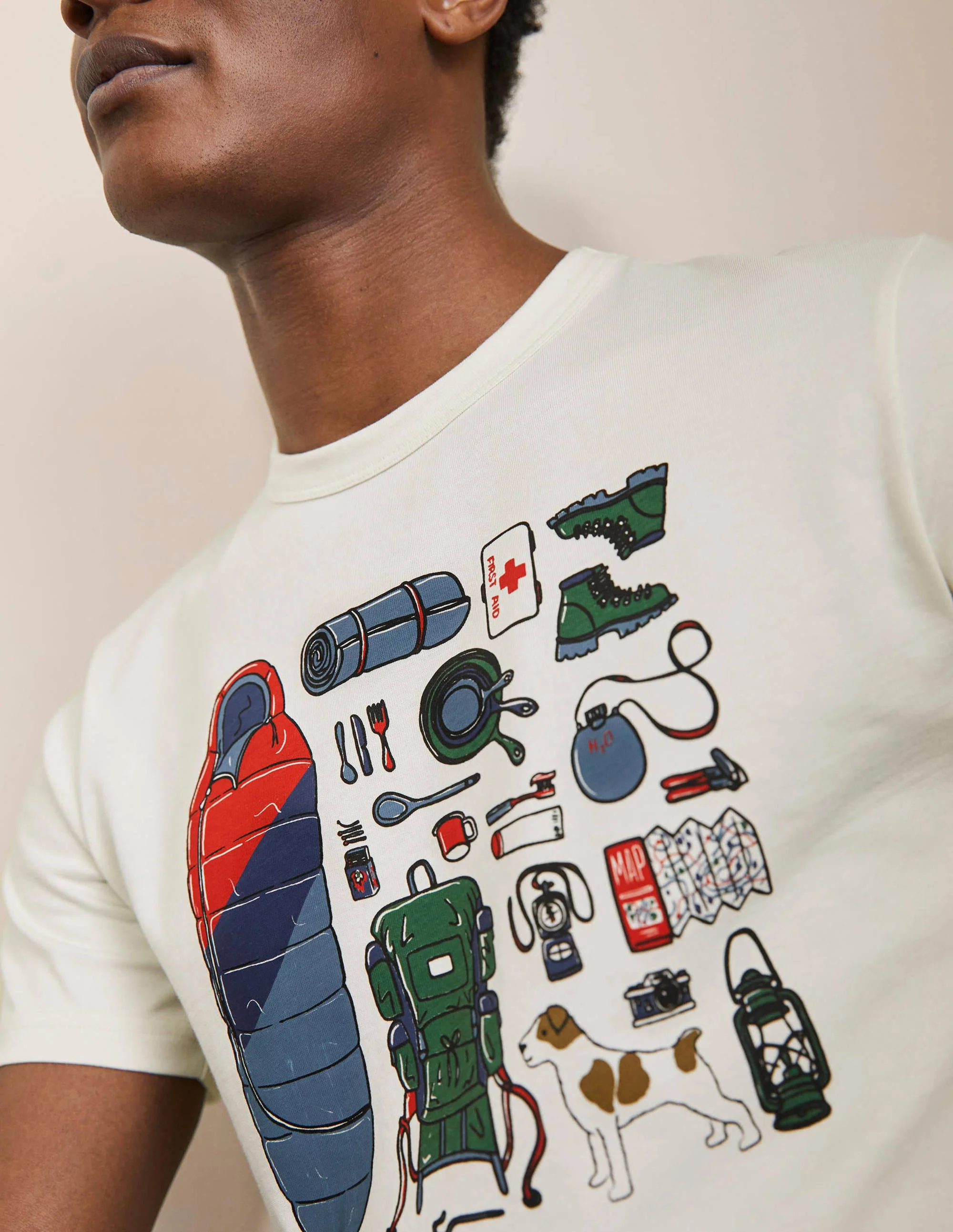 Kingston T-Shirt-Weiß, Campingausflug - Image 2