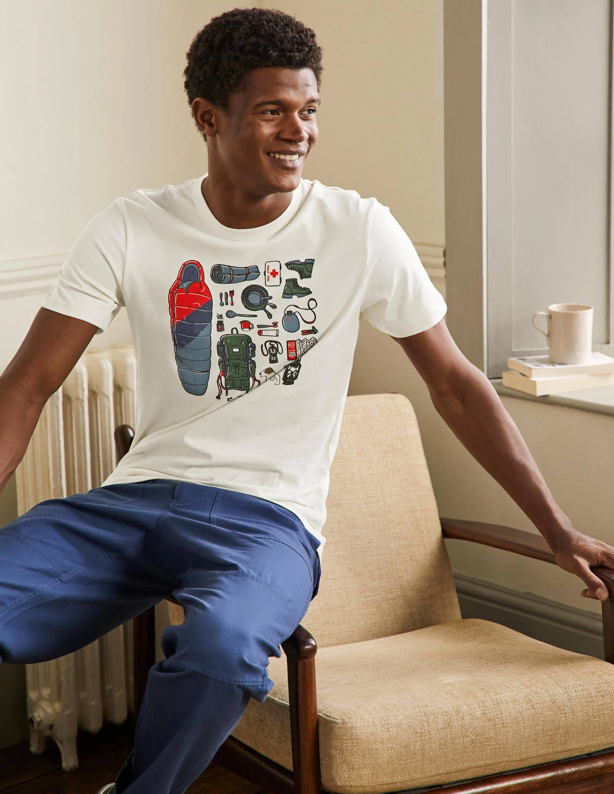 Kingston T-Shirt-Weiß, Campingausflug - Image 4