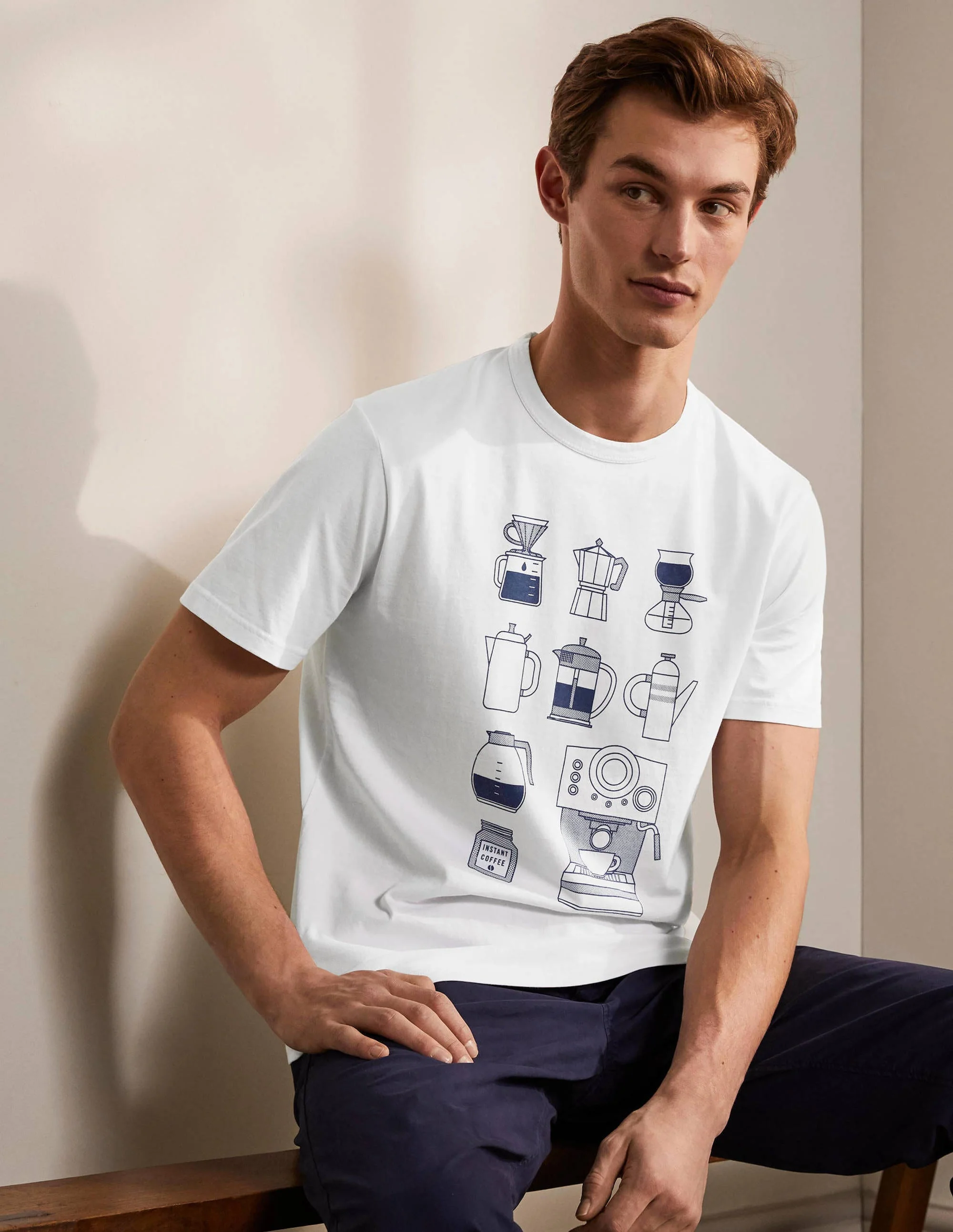 Kingston T-Shirt-Weiß, Kaffeemaschinen