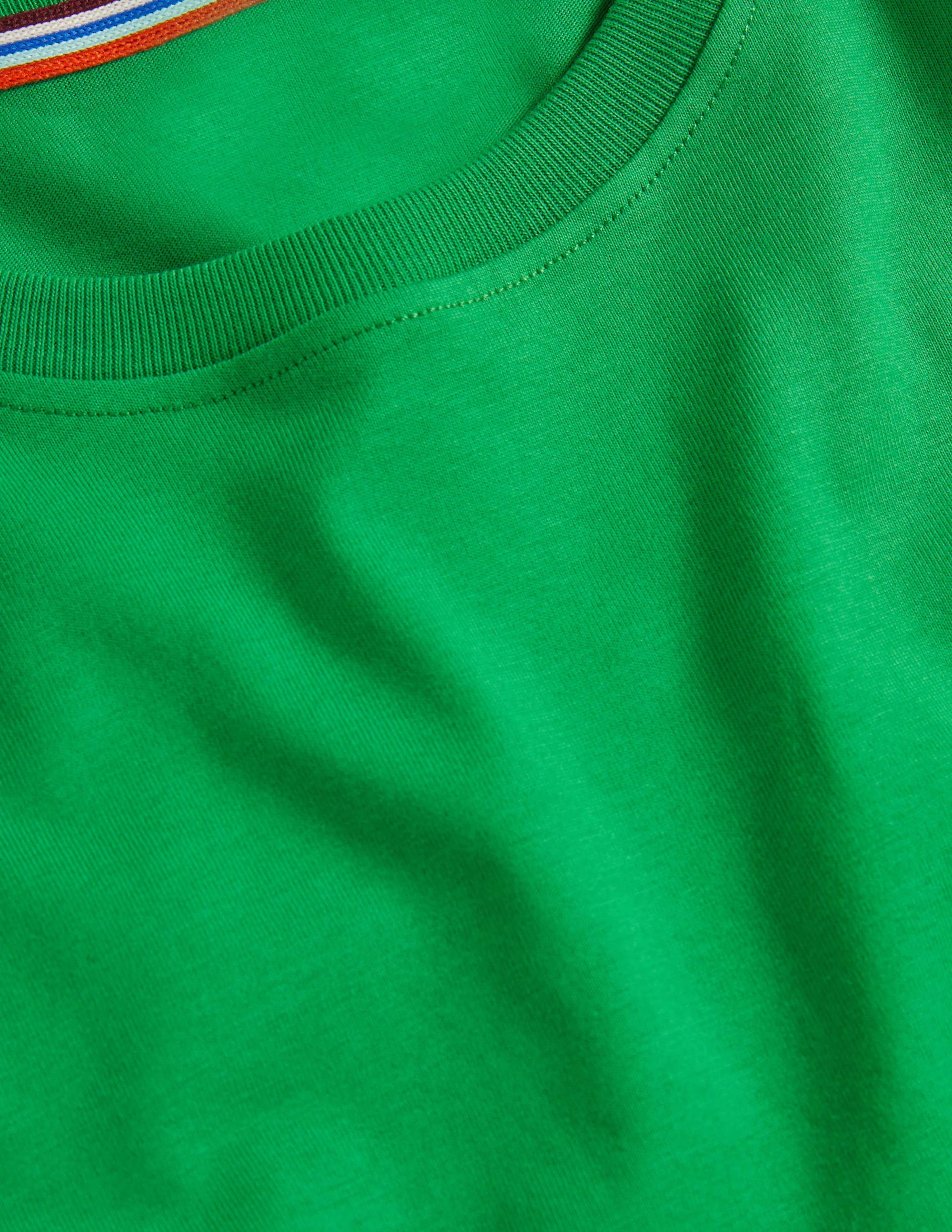 Klassisches Baumwoll-T-Shirt-Bohnengrün - Image 8