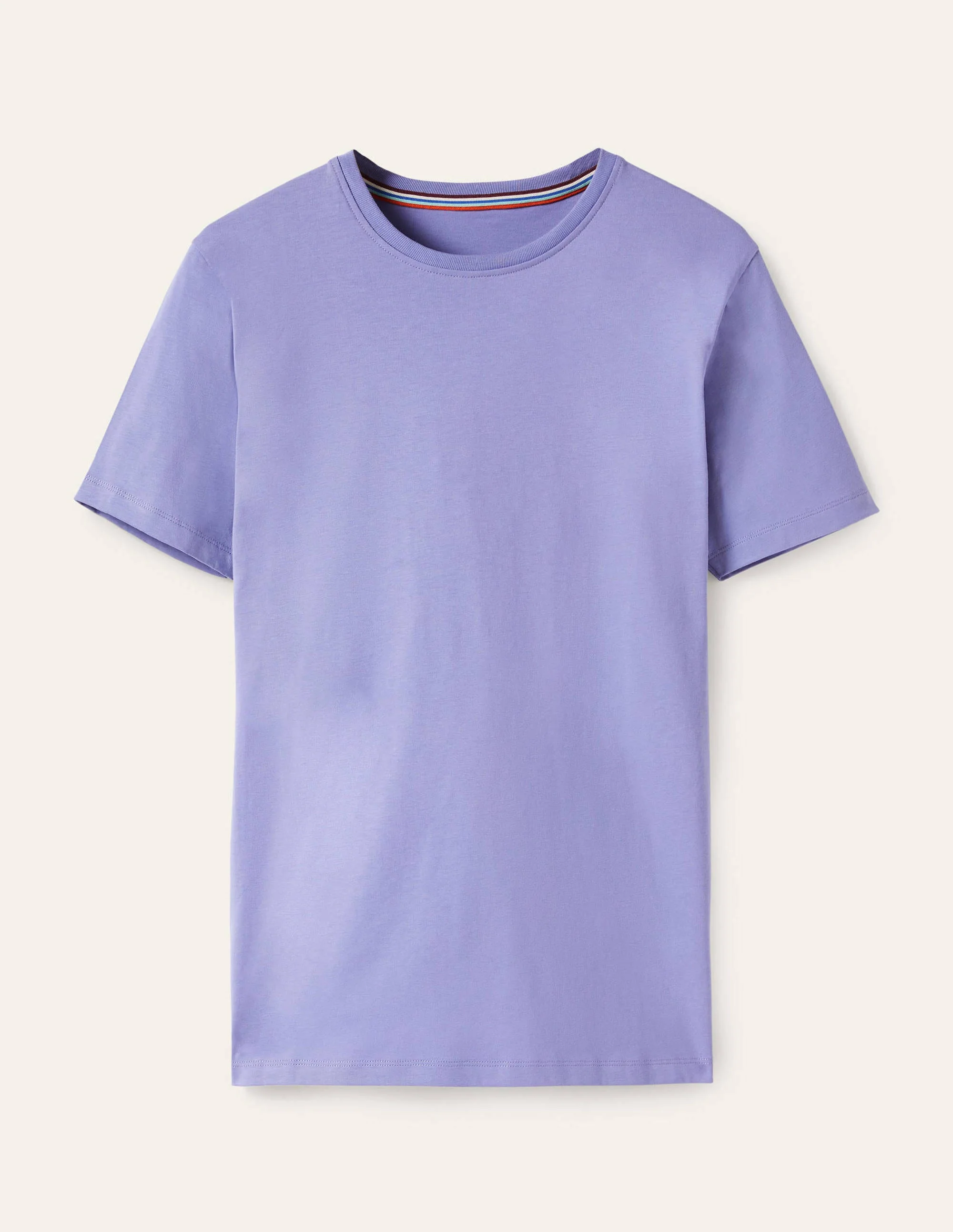 Klassisches Baumwoll-T-Shirt-Dunkellila - Image 6