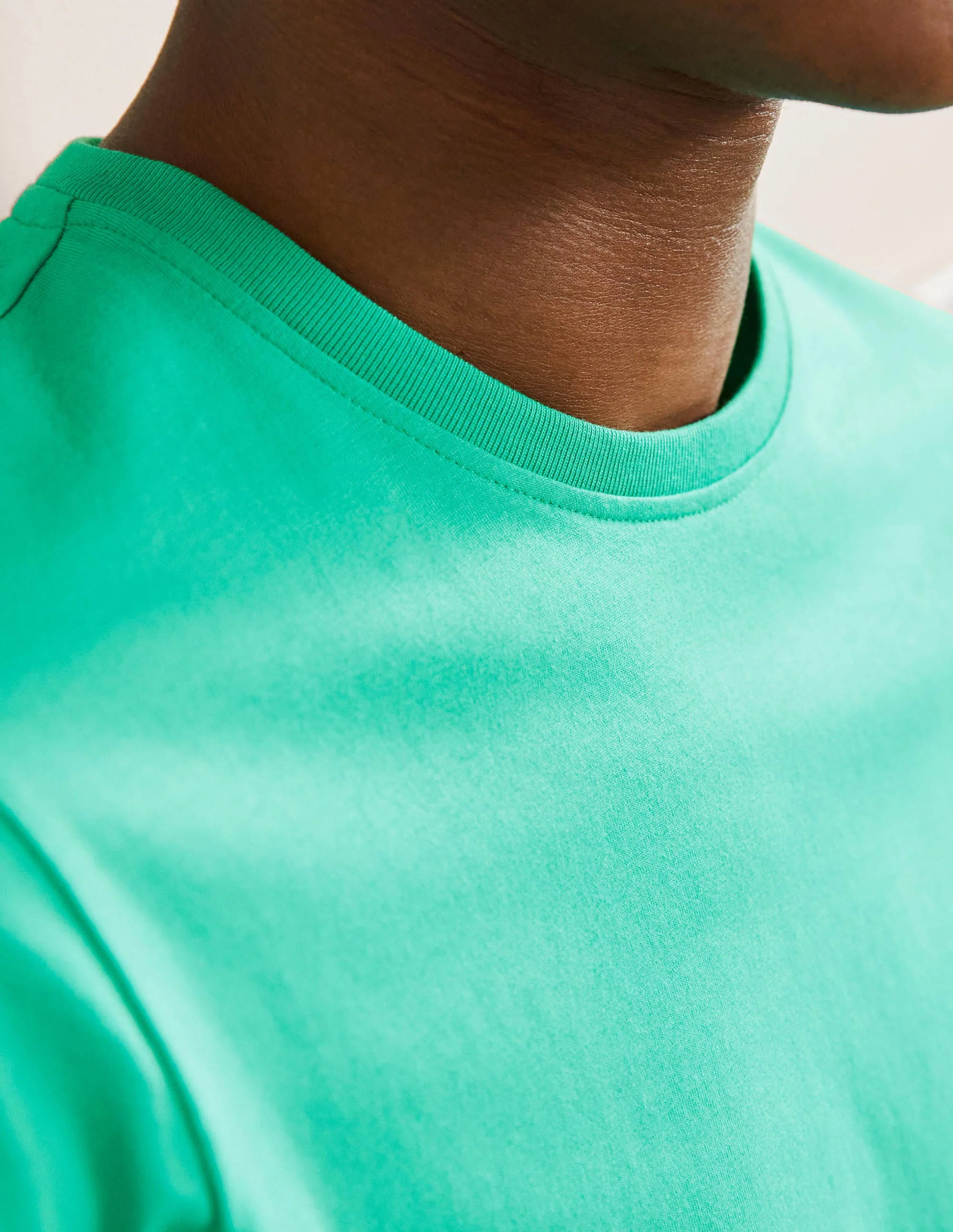Klassisches Baumwoll-T-Shirt-Meeresgrün - Image 2