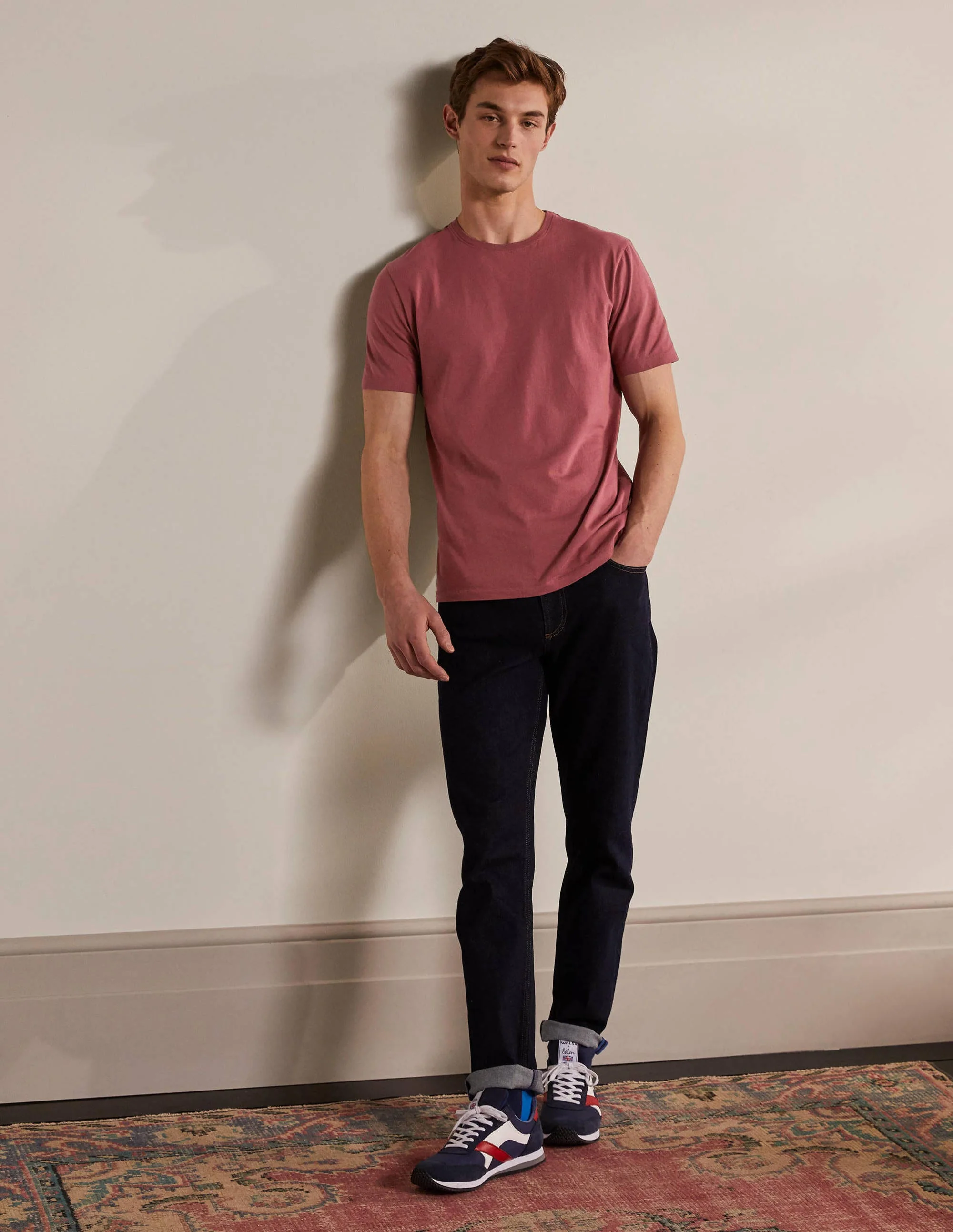 Klassisches Baumwoll-T-Shirt-Palisanderbraun - Image 2