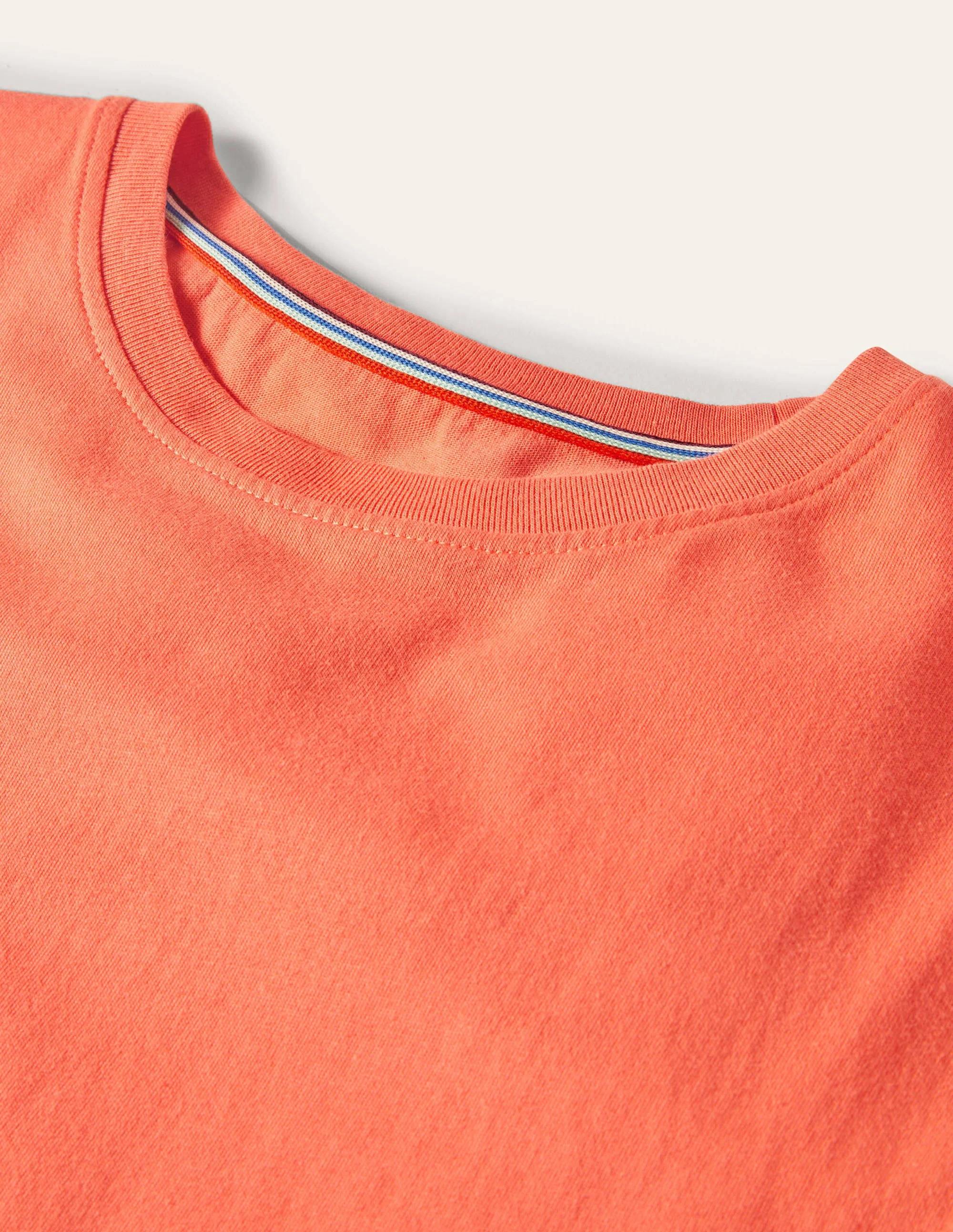 Klassisches Baumwoll-T-Shirt-Pfirsichrosa - Image 5