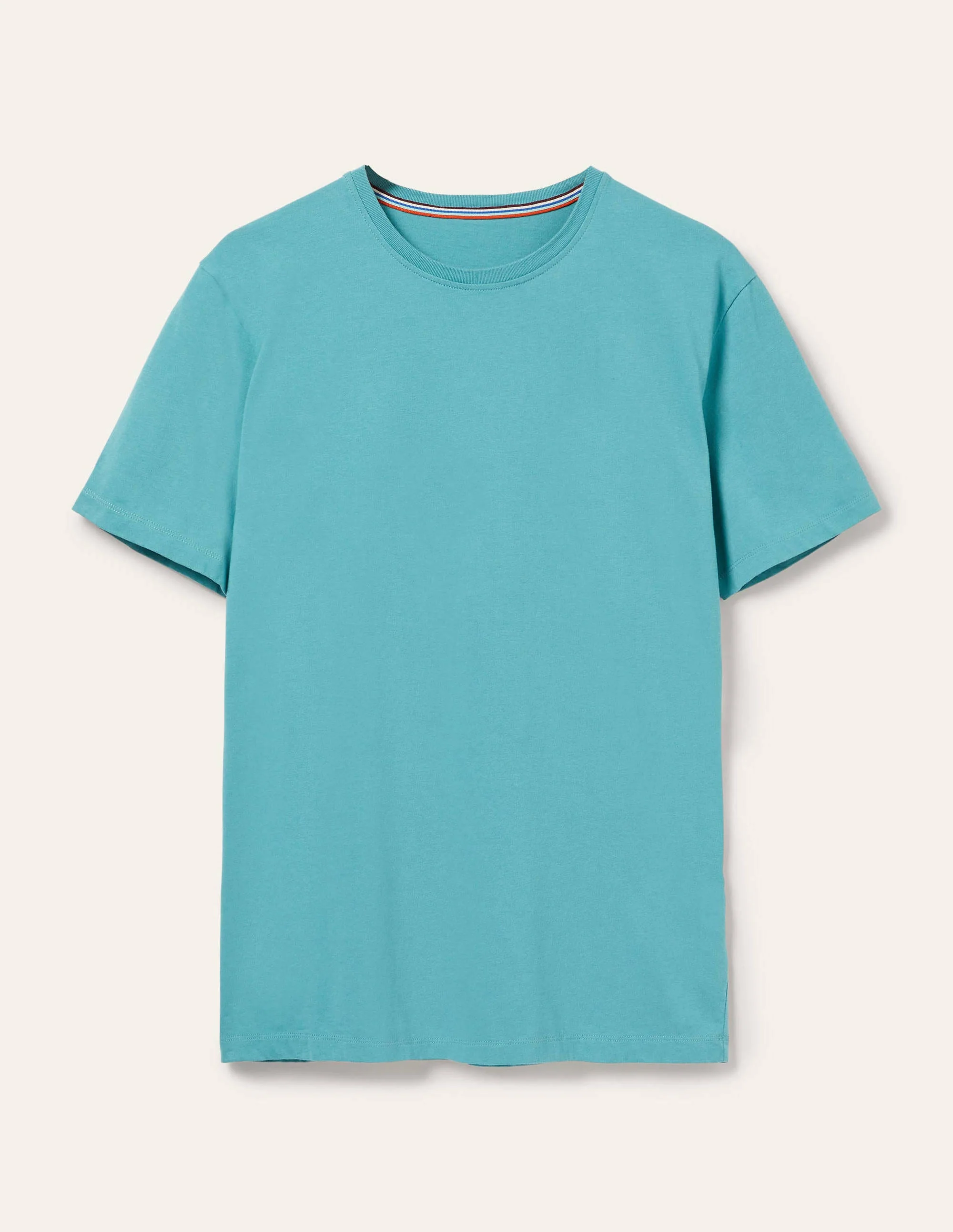 Klassisches Baumwoll-T-Shirt-Wachteleigrün - Image 5