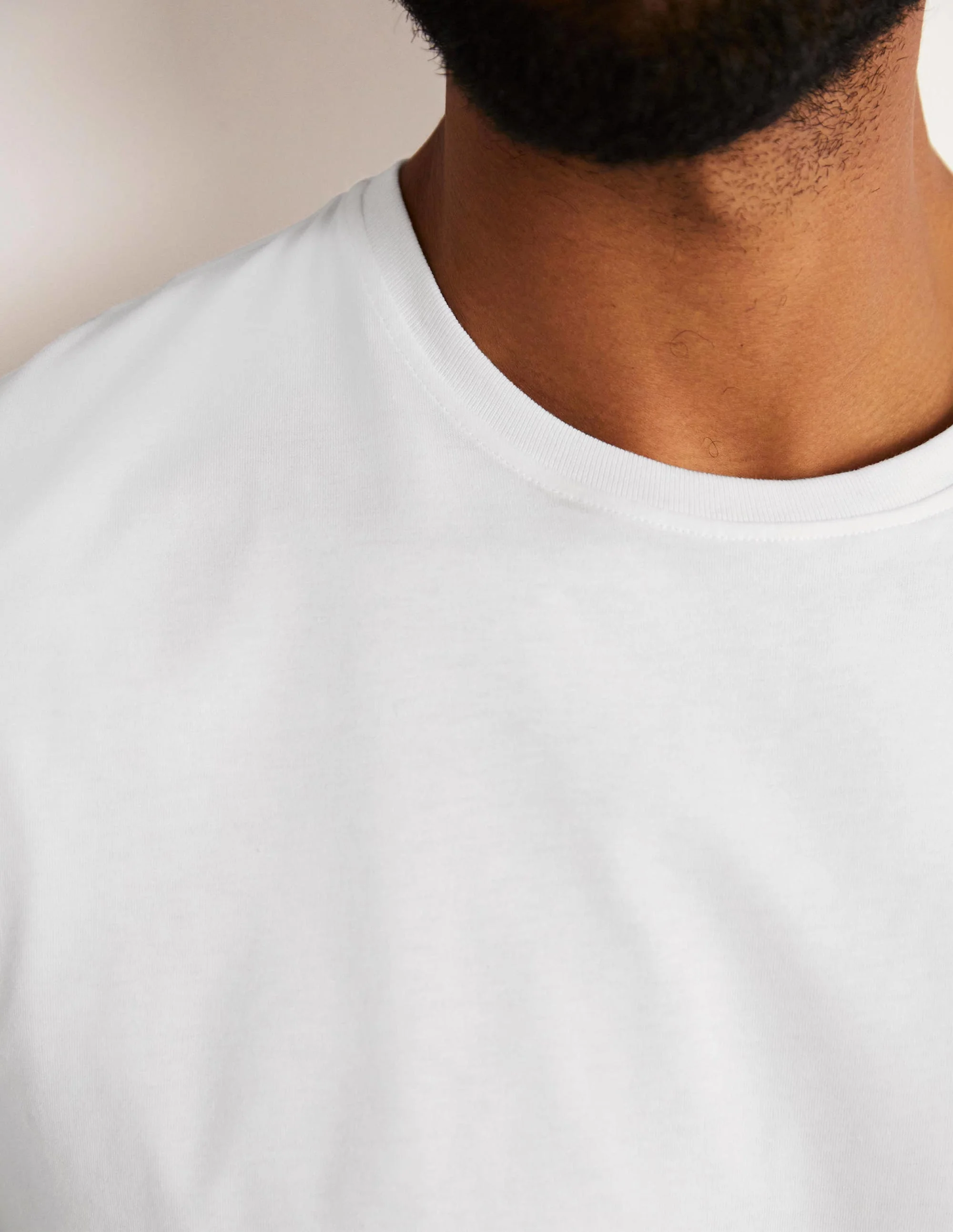 Klassisches Baumwoll-T-Shirt-Weiß - Image 2