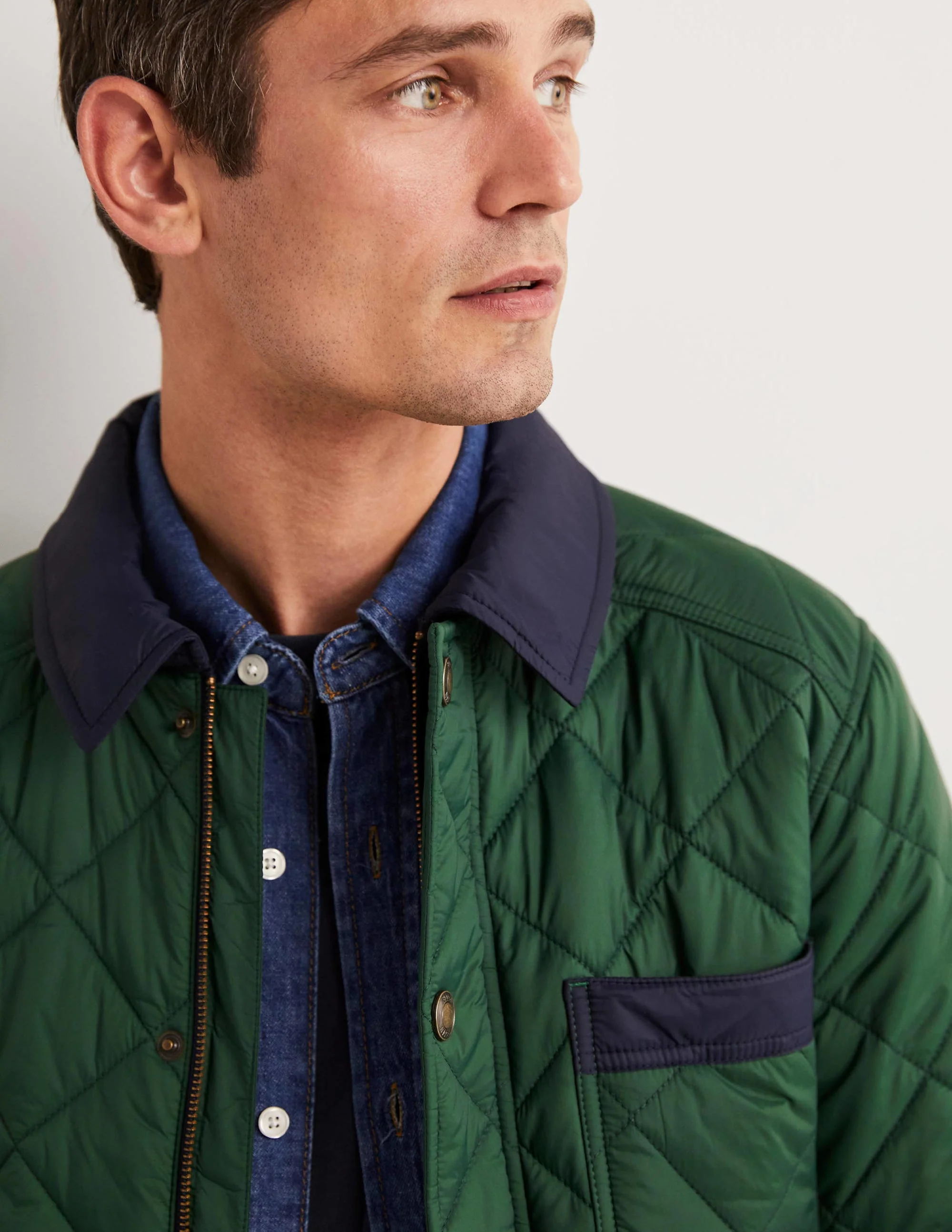 Kurze Steppjacke-Alligatorgrün - Image 5