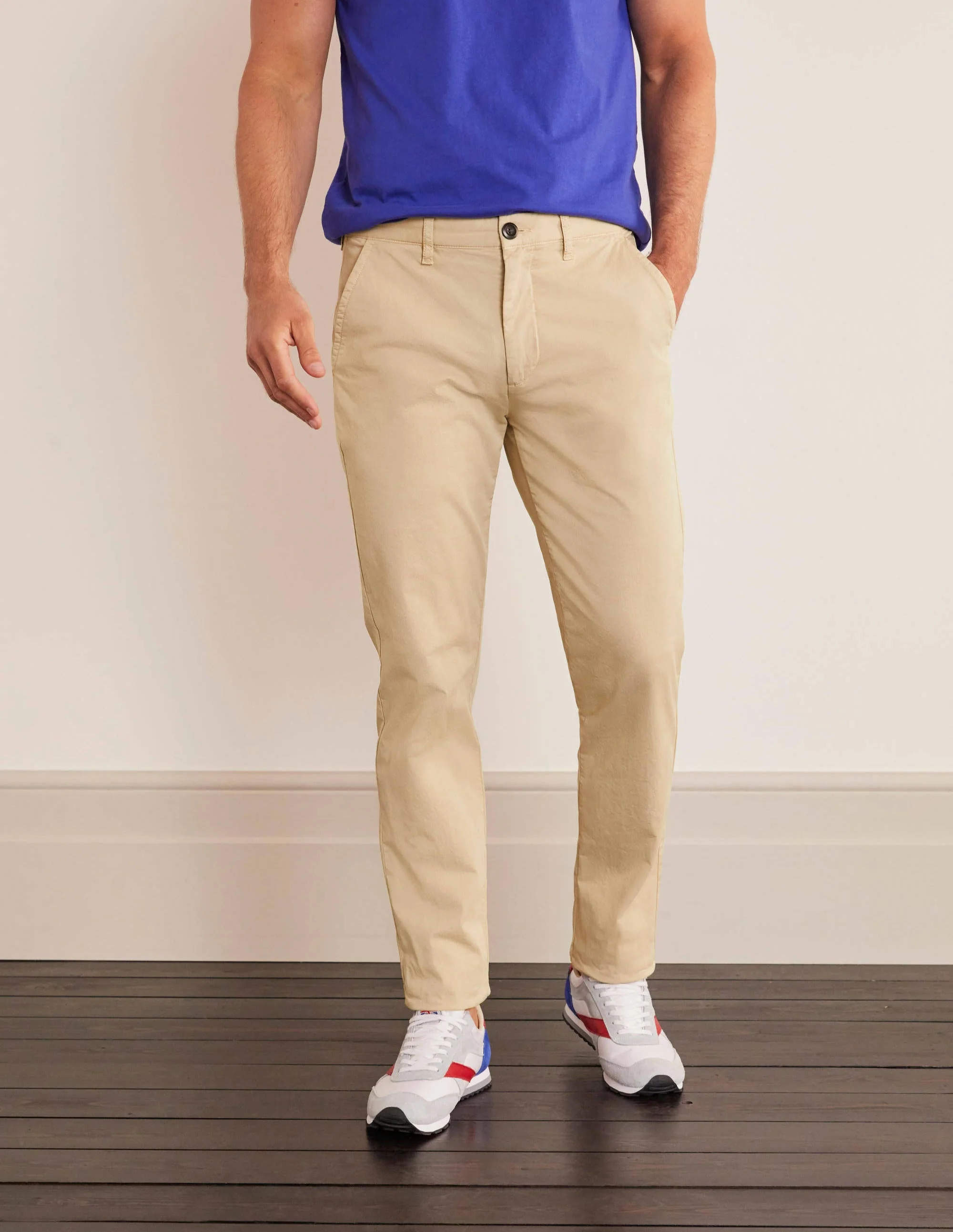 Leichte schmale Chino-Hose-Steingrau - Image 2