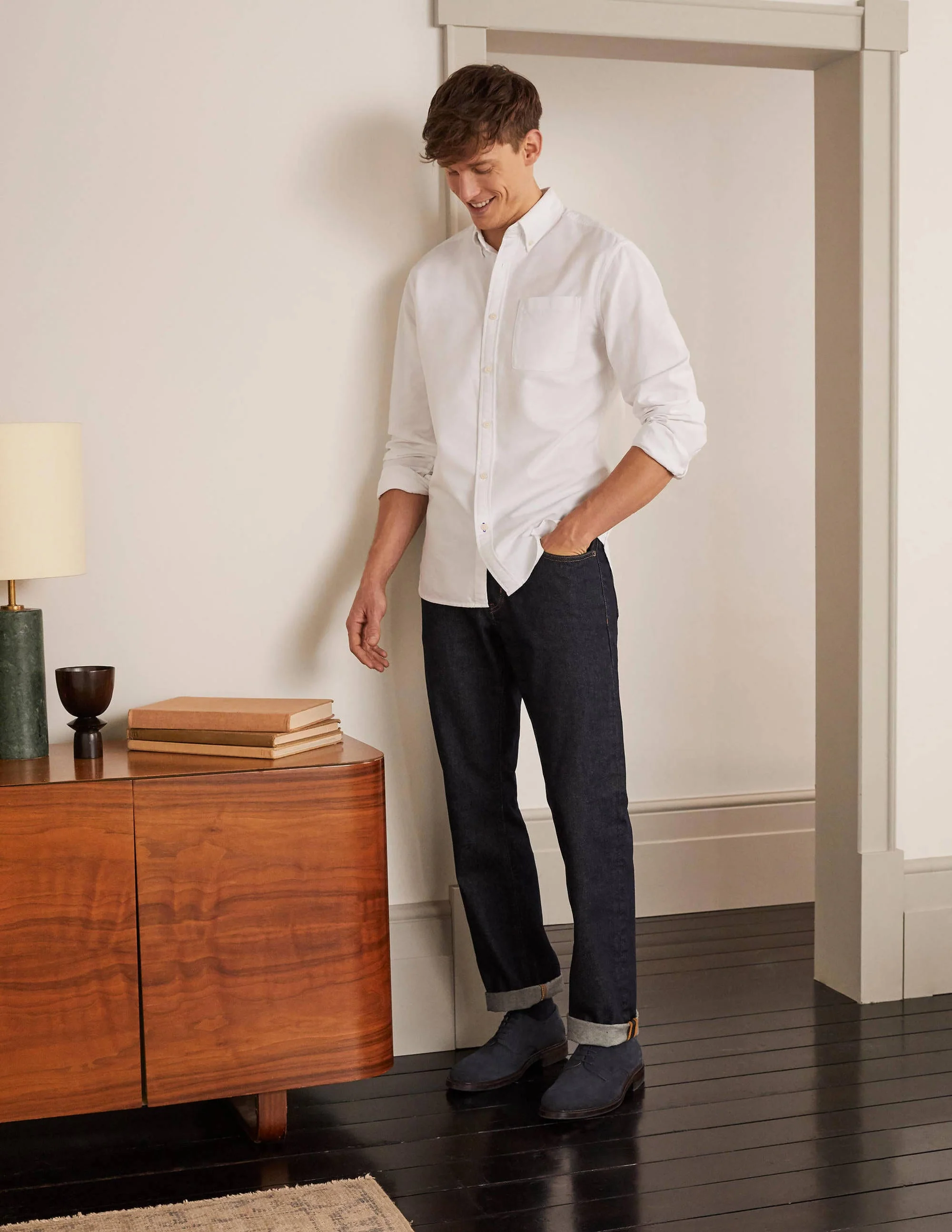 Mens' Oxford Shirt-Weiß - Image 2