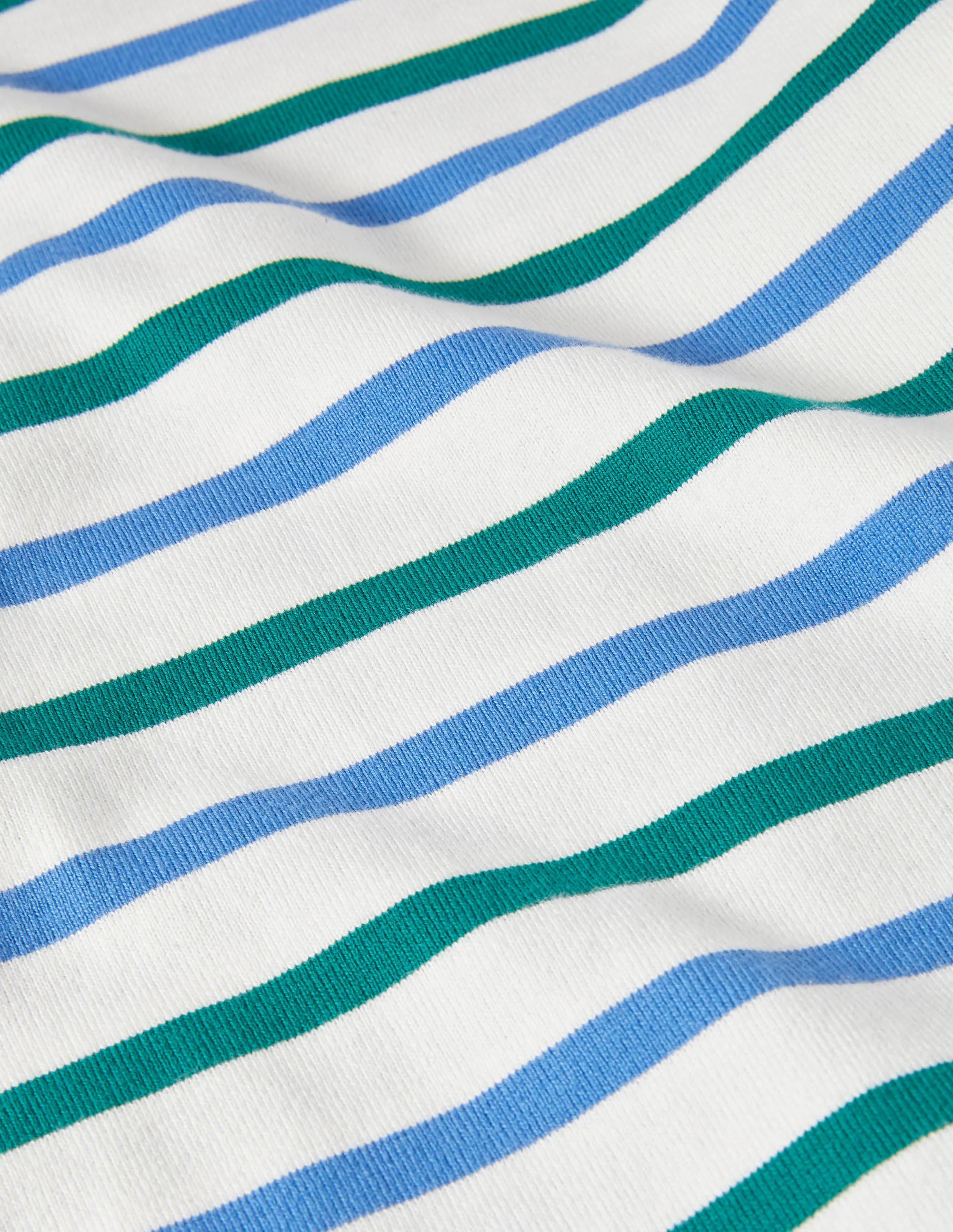 Mittelschweres Matrosen-Bretonshirt-Grüntöne/Himmelblau, Gestreift - Image 5