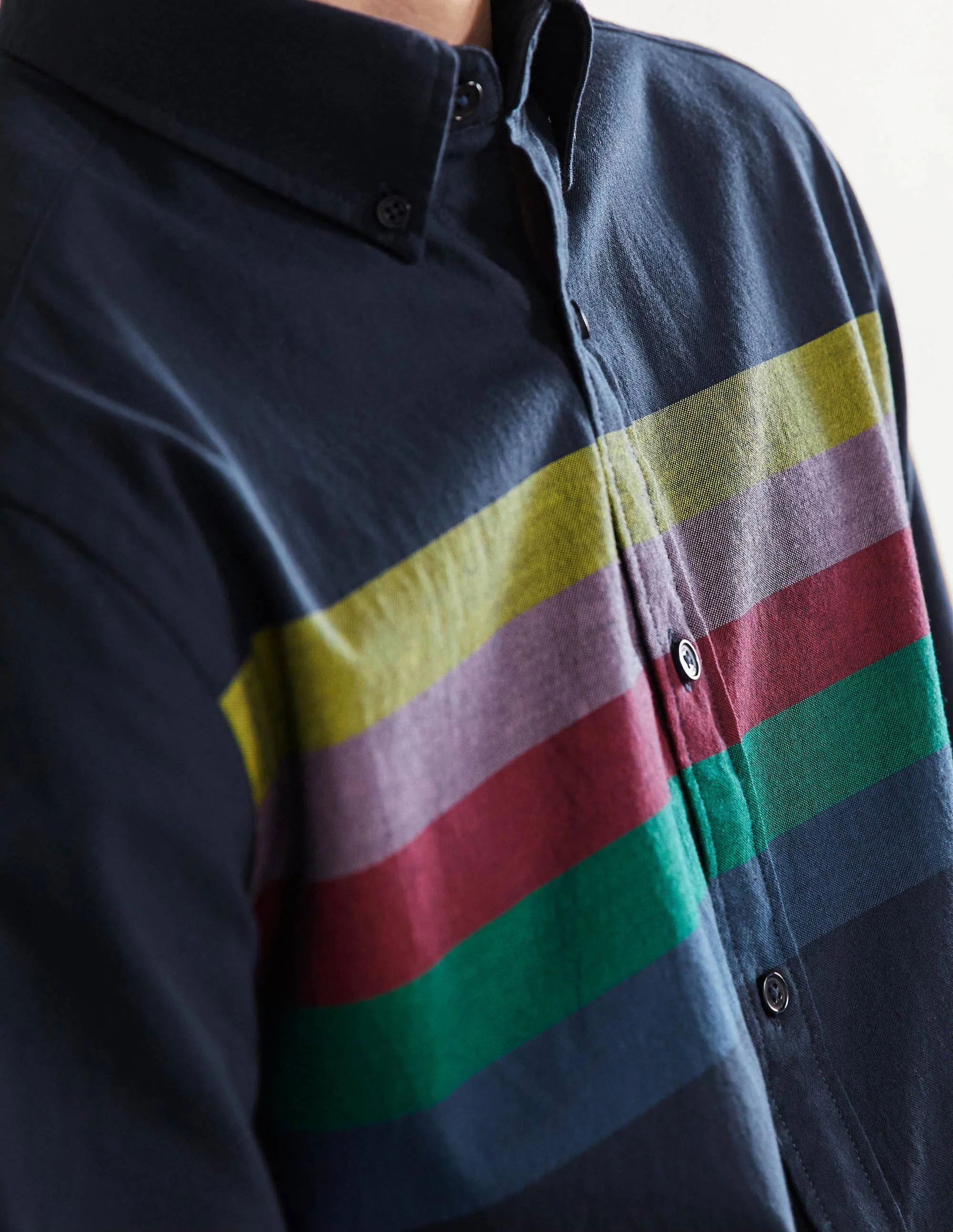 Oxford-Hemd-Navy, Regenbogen - Image 2