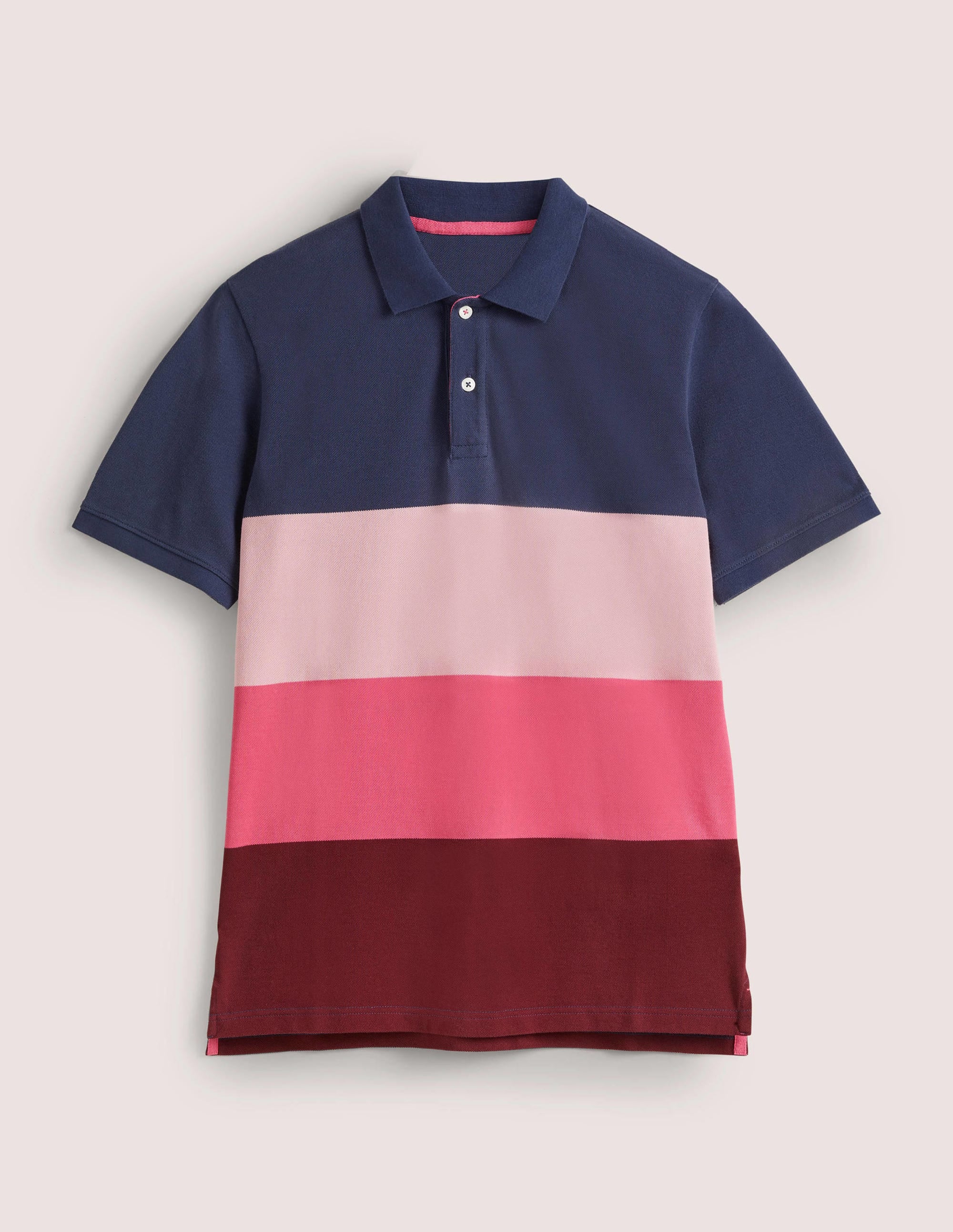 Piqué-Poloshirt-Bartnelkenrosa, Gestreift - Image 10