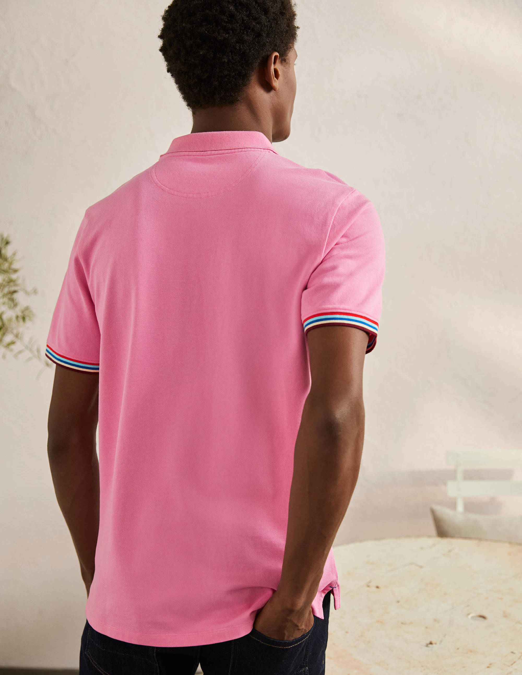 Piqué-Poloshirt-Helles Blütenrosa - Image 3