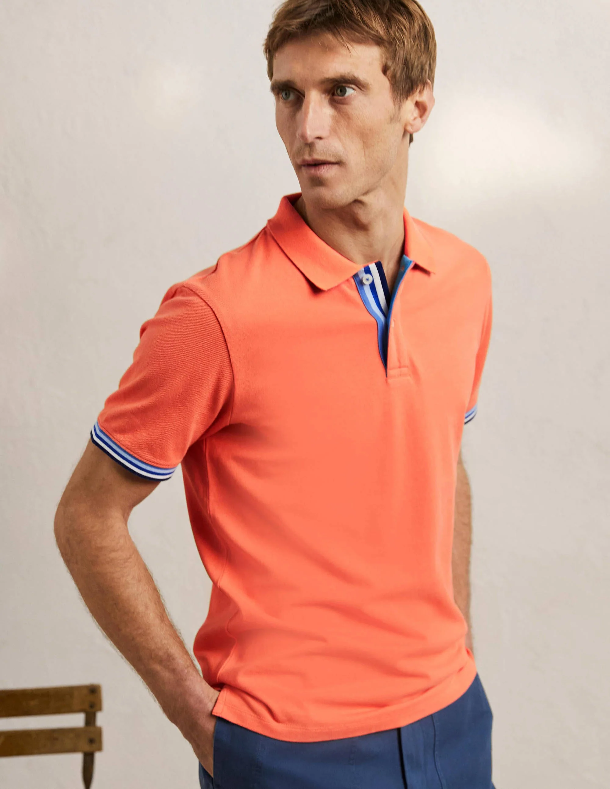 Piqué-Poloshirt-Khaki