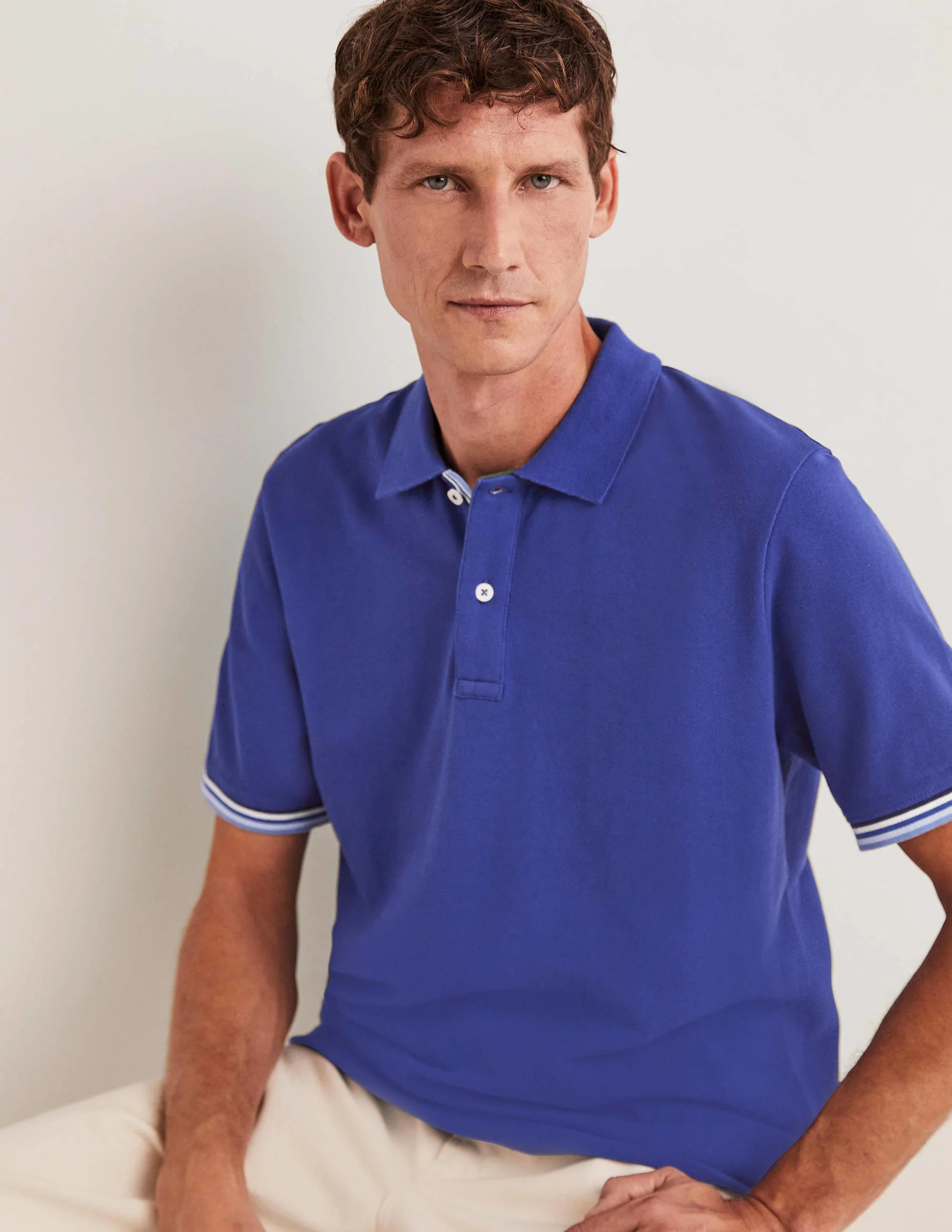 Piqué-Poloshirt-Königsblau - Image 8