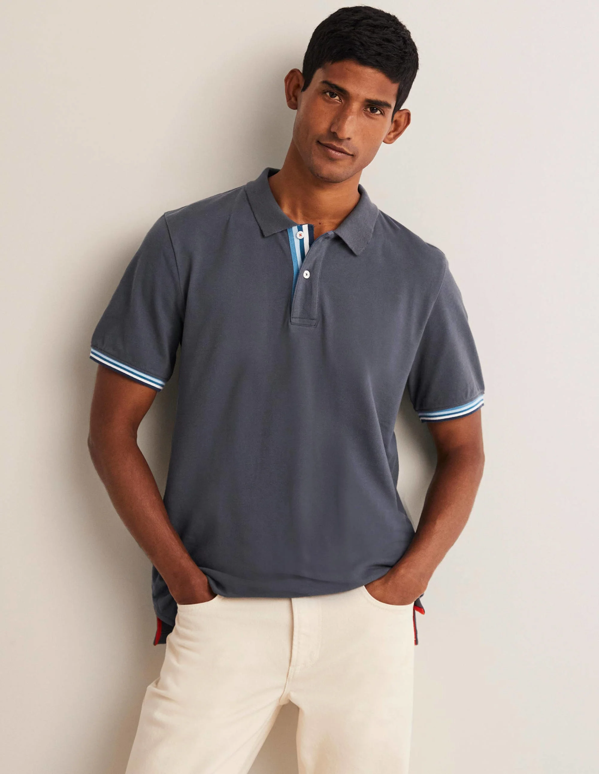 Piqué-Poloshirt-London Grey