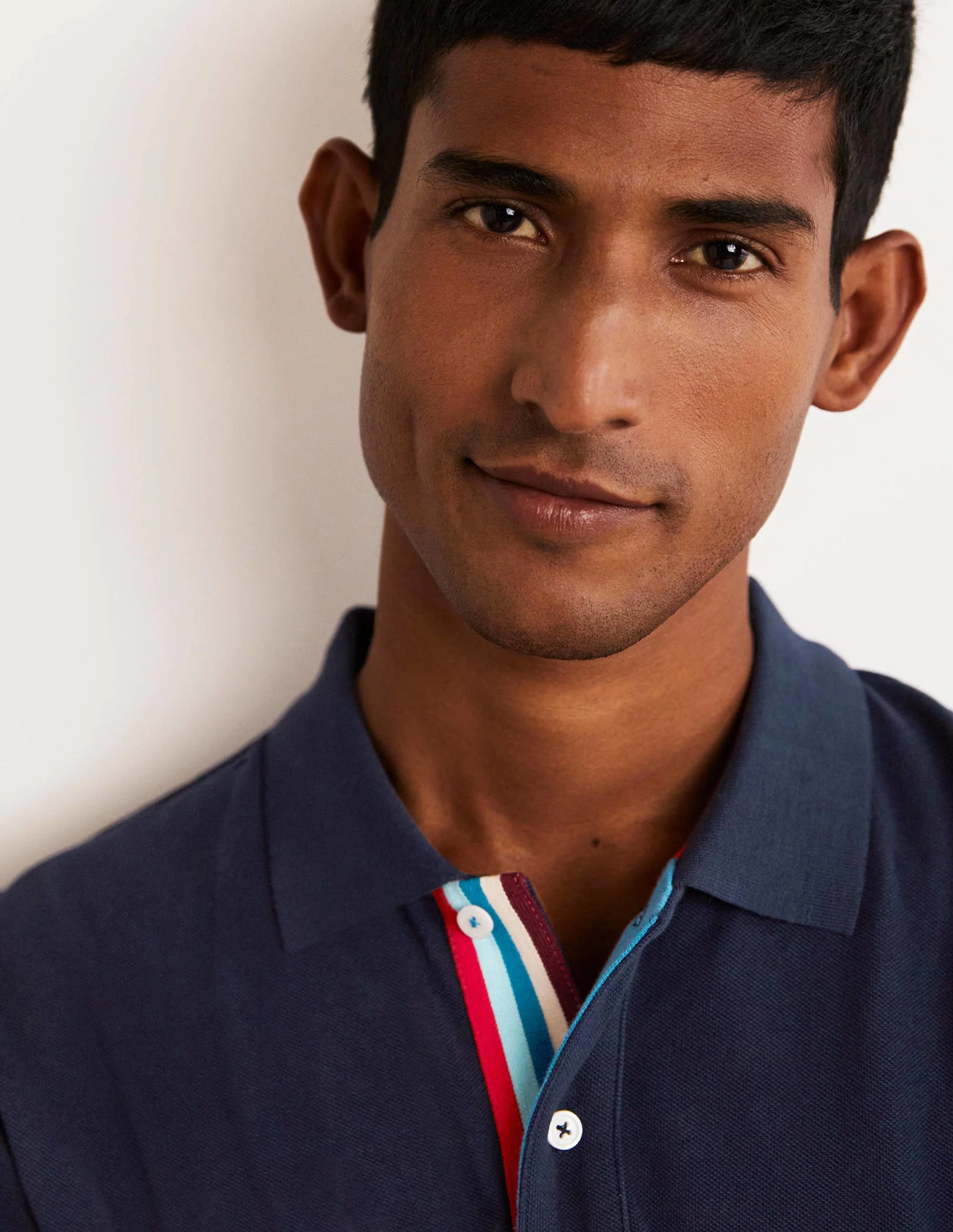 Piqué-Poloshirt-Navy Multi - Image 2