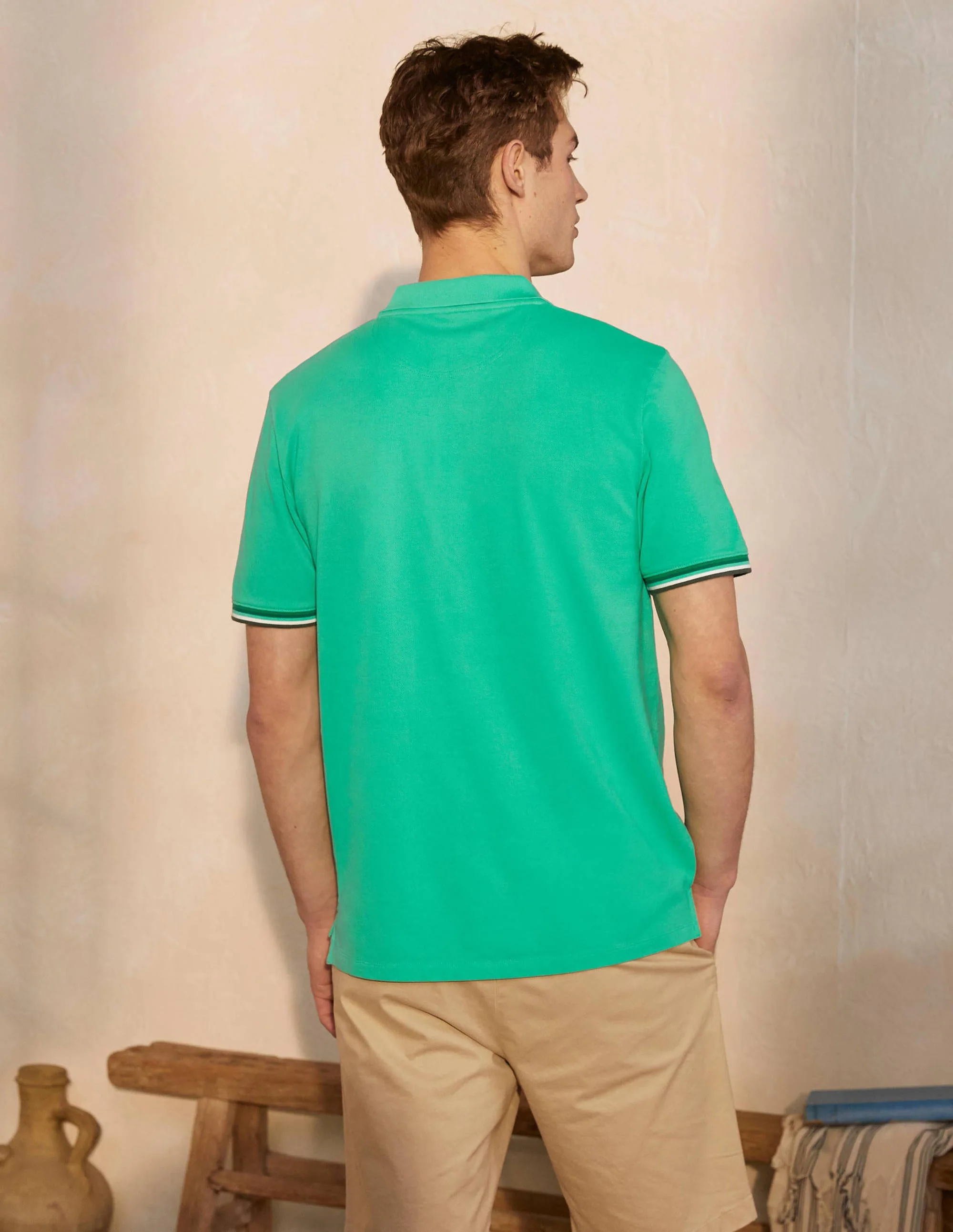 Piqué-Poloshirt-Tropisches Grün - Image 3