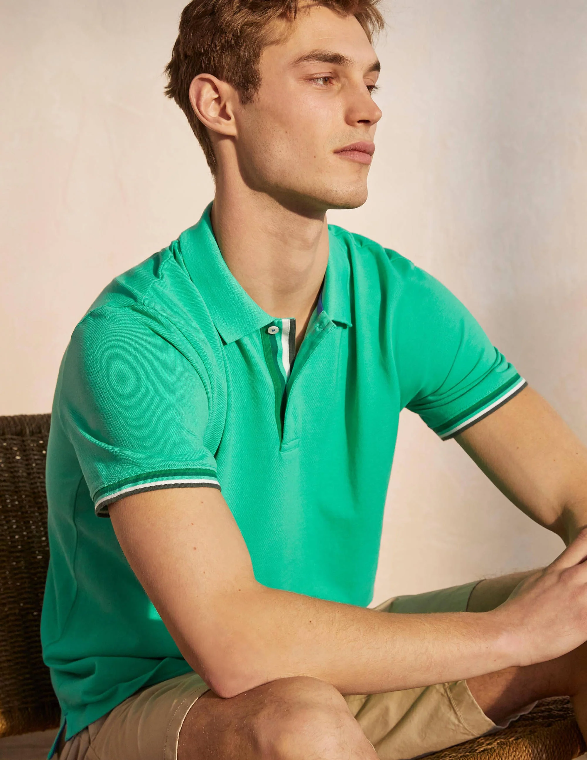 Piqué-Poloshirt-Tropisches Grün - Image 4
