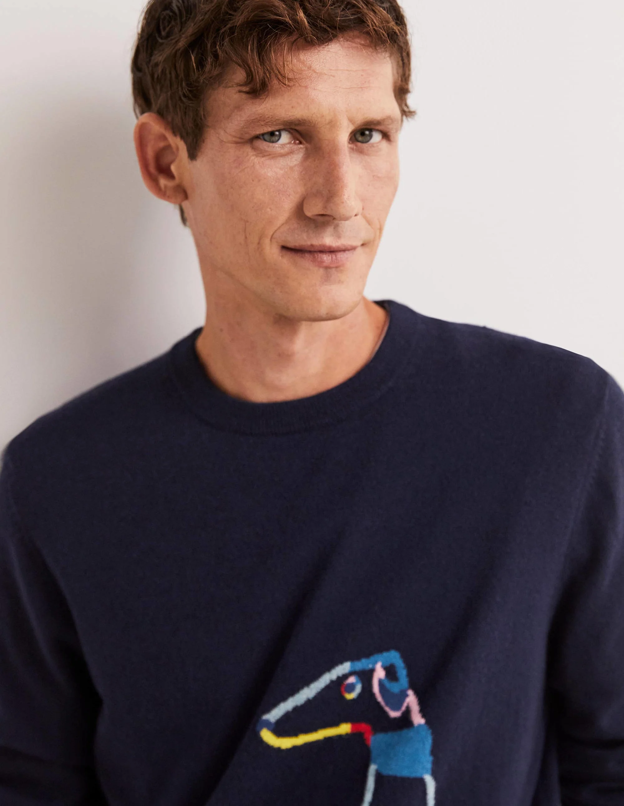 Pullover aus Lammwolle mit Rundhalsausschnitt-Regenbogen, Whippet - Image 2