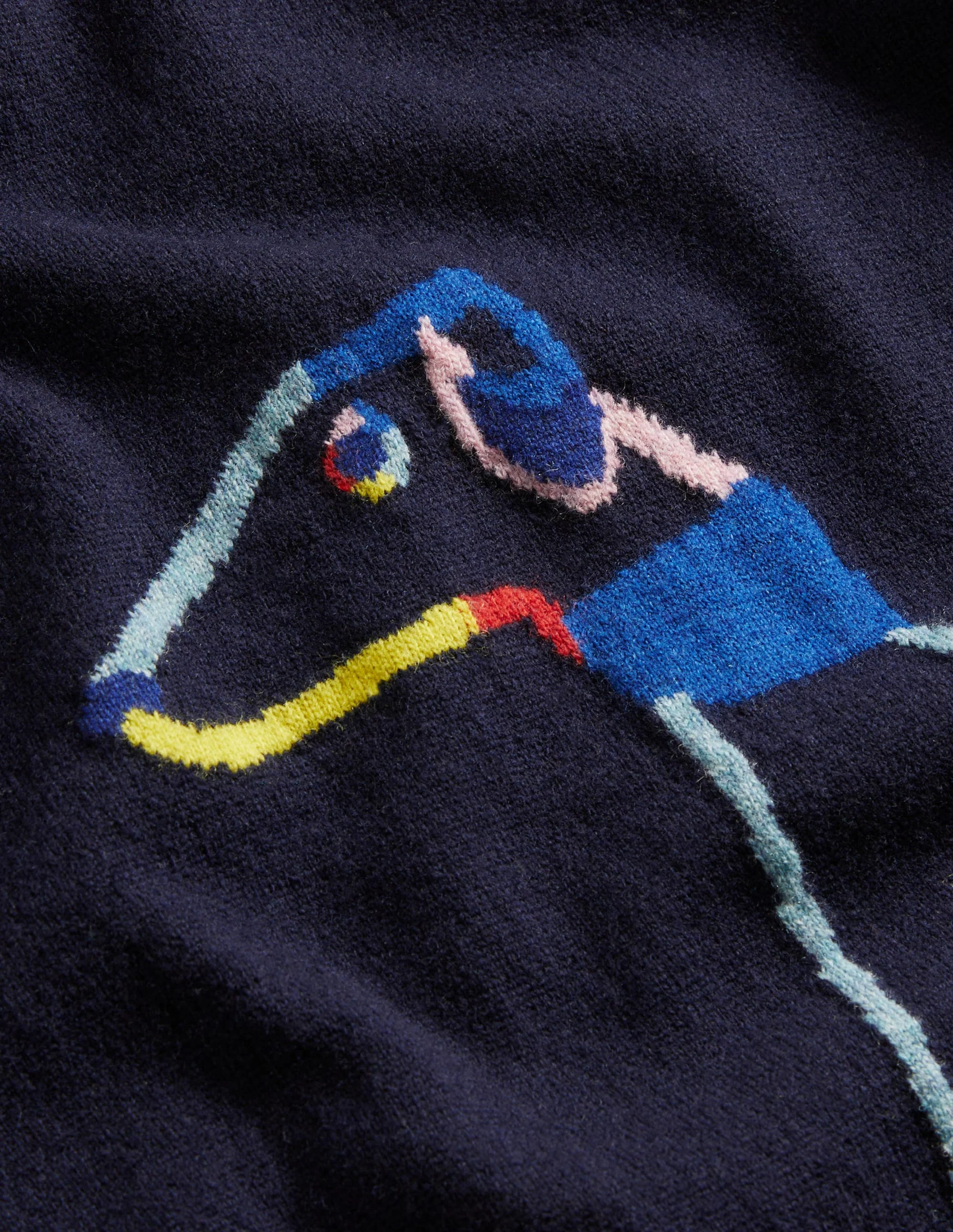 Pullover aus Lammwolle mit Rundhalsausschnitt-Regenbogen, Whippet - Image 9