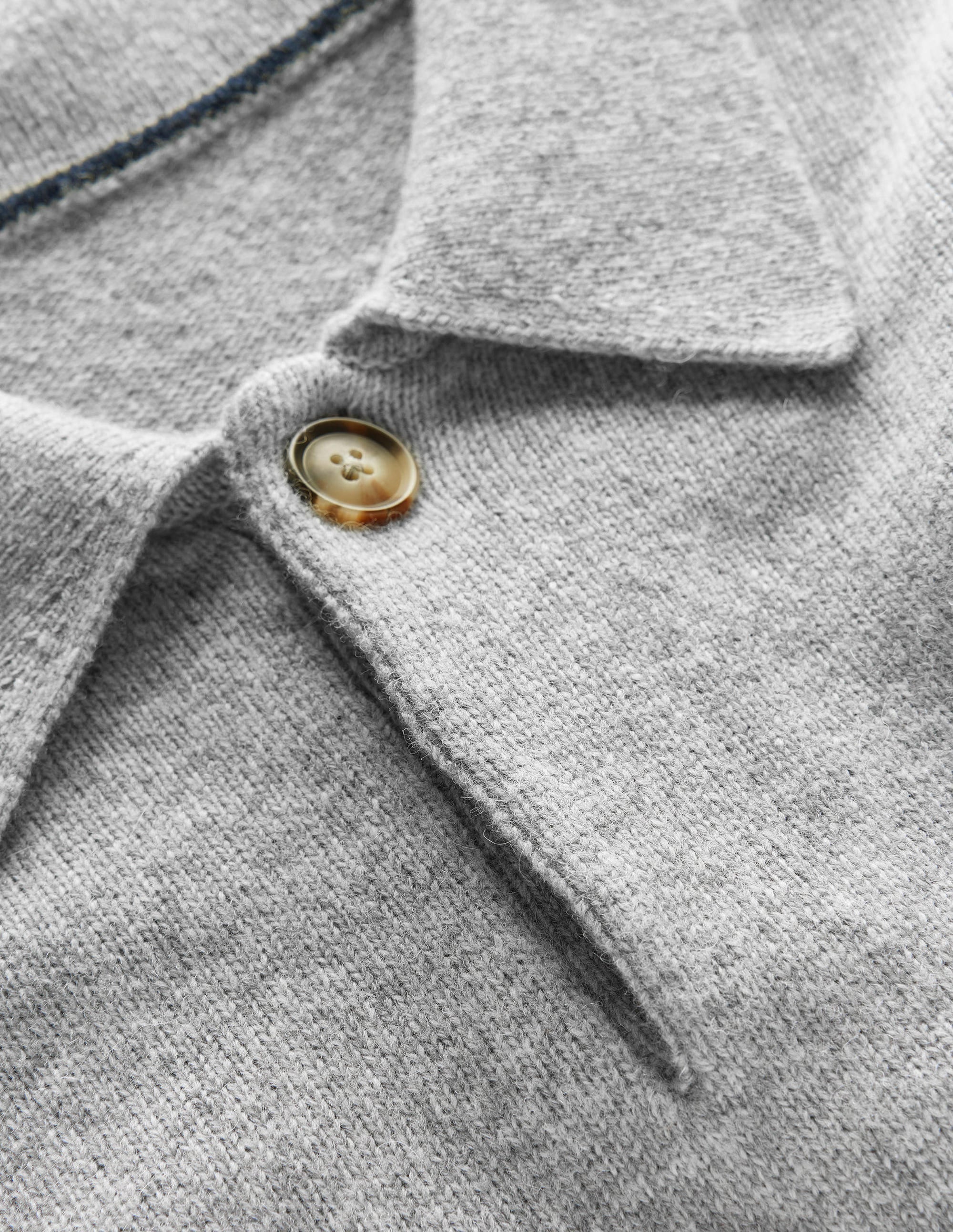 Pullover mit Kragen-Hellgrau Melange - Image 6