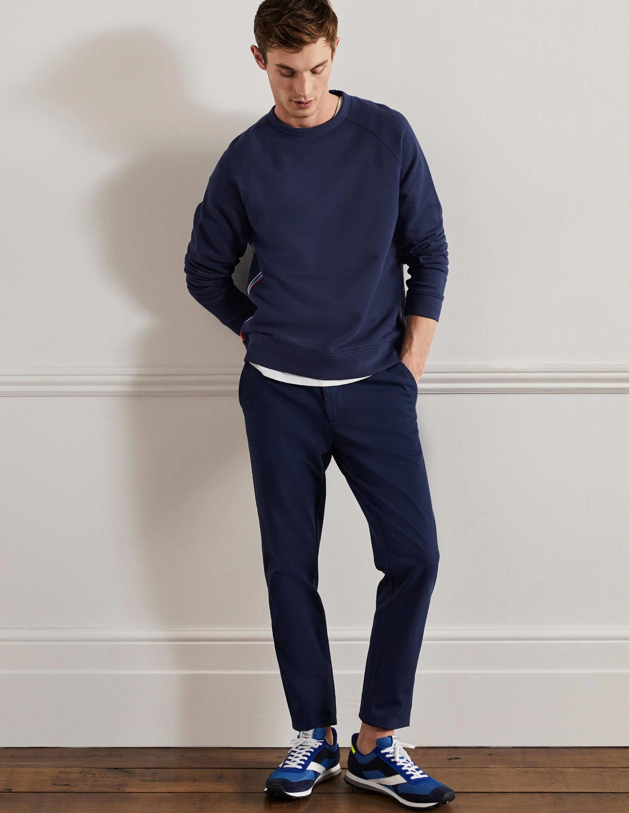 Raglan-Sweatshirt-Marineblau - Image 4